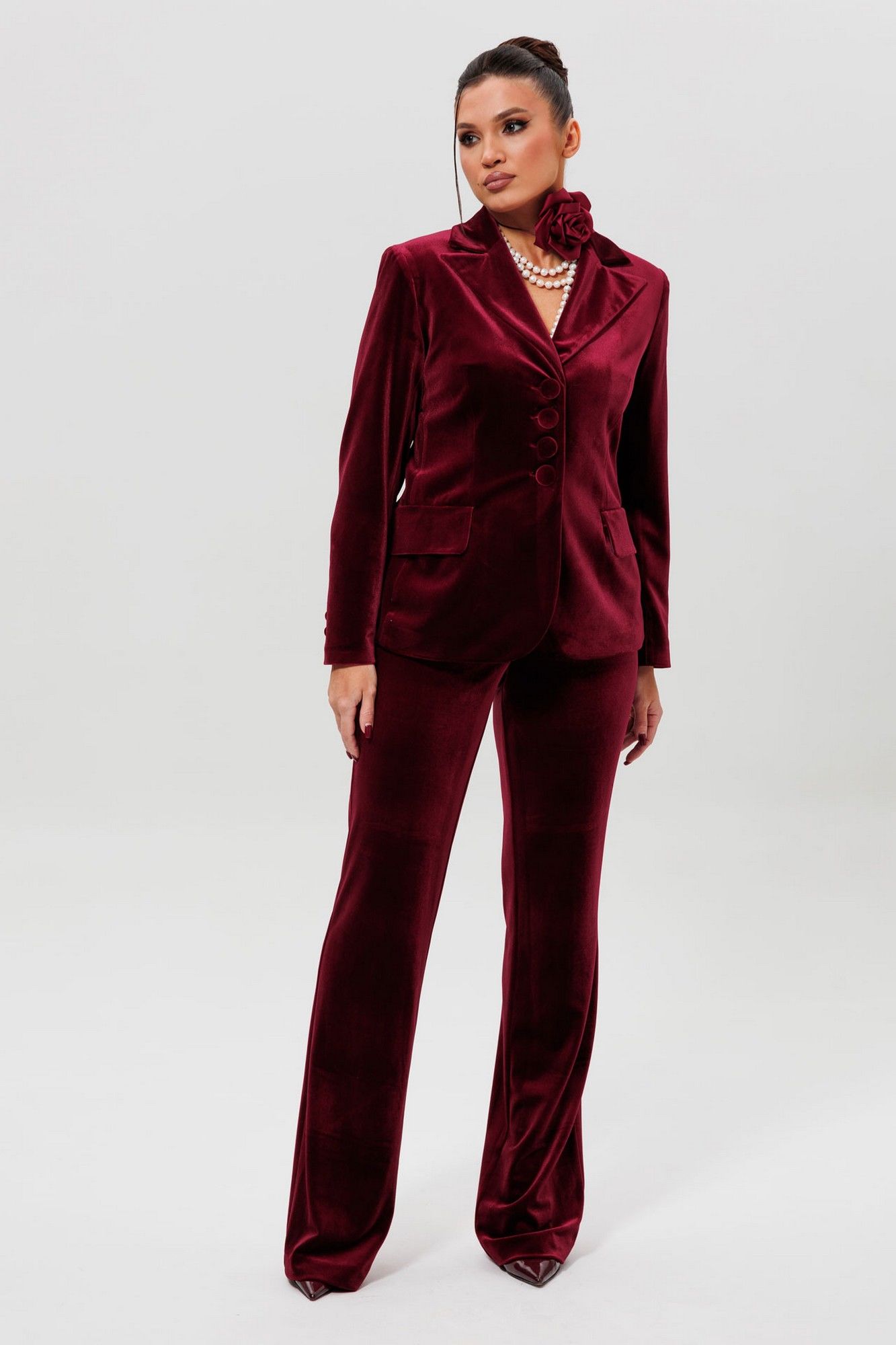 Брючные костюмы Mislana 1169/1 бордо