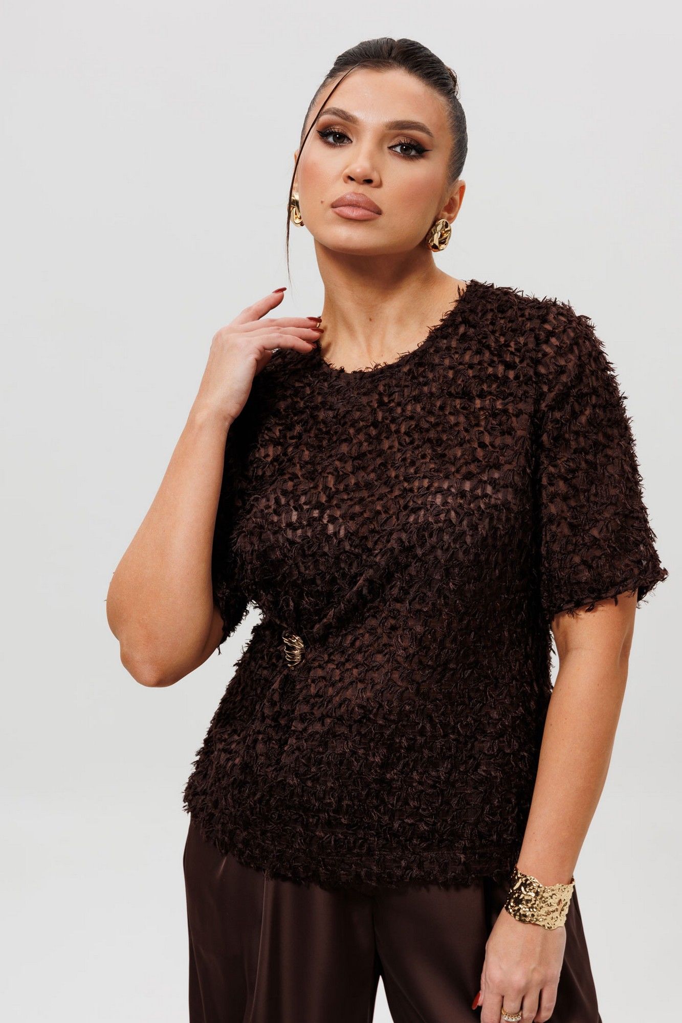 Блузы Mislana 1280 шоколад