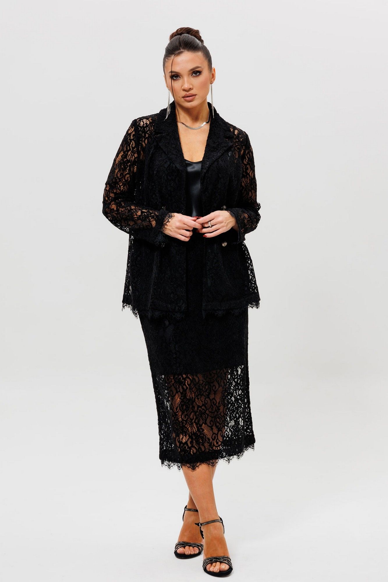 Юбочные костюмы Mislana 1284 черный