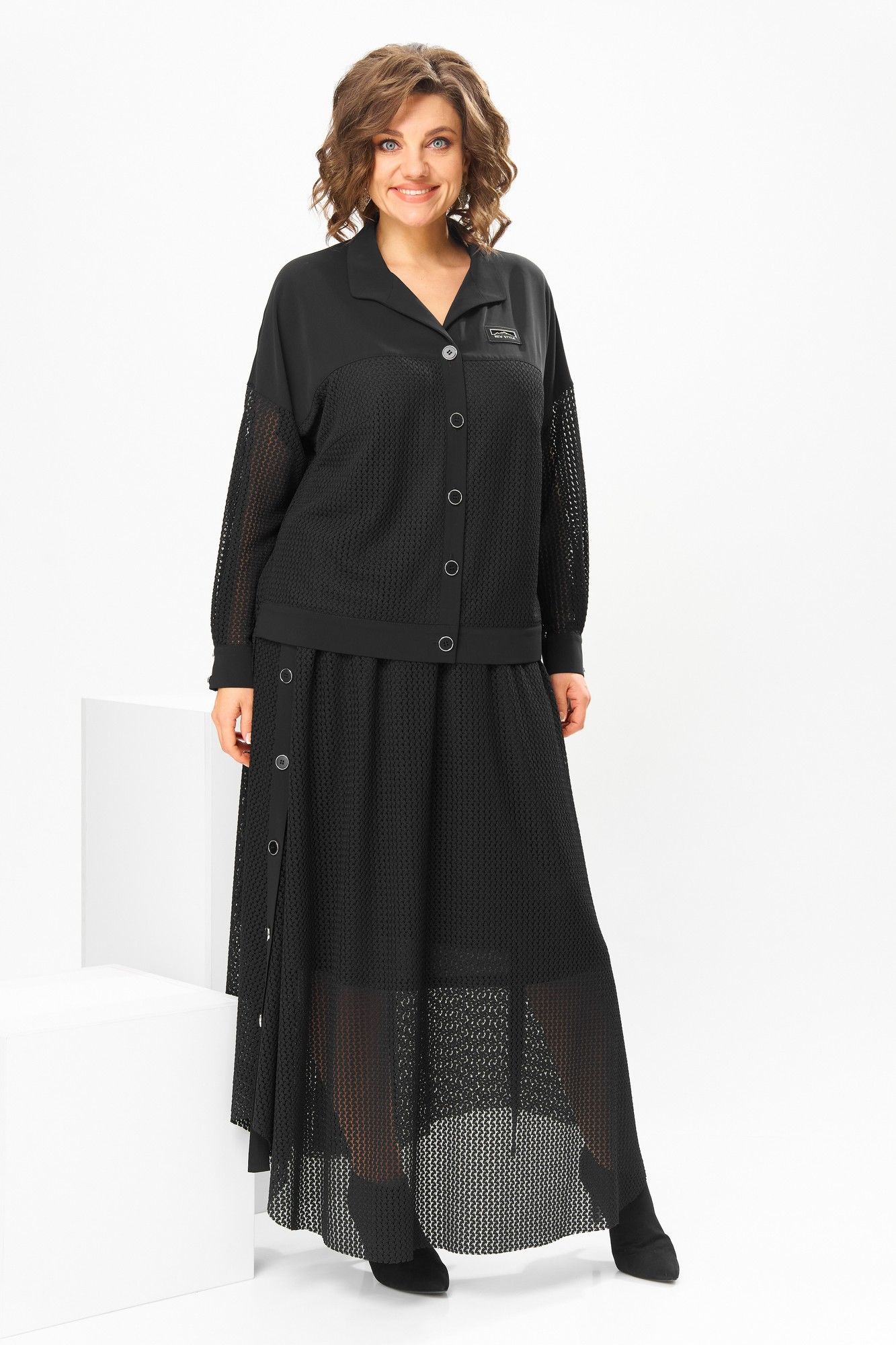 Юбочные костюмы Romanovich Style 2-2856 черный