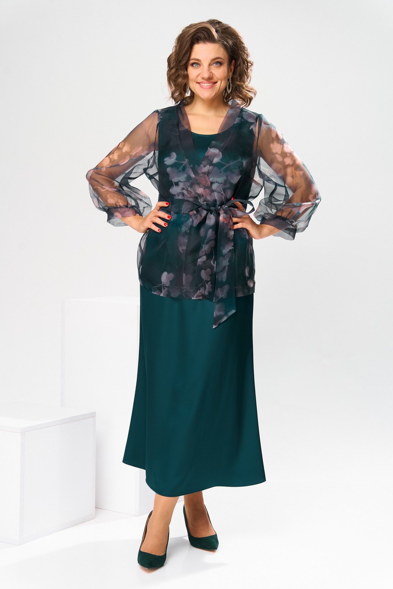 Комплекты с платьем Romanovich Style 3-2789 изумруд