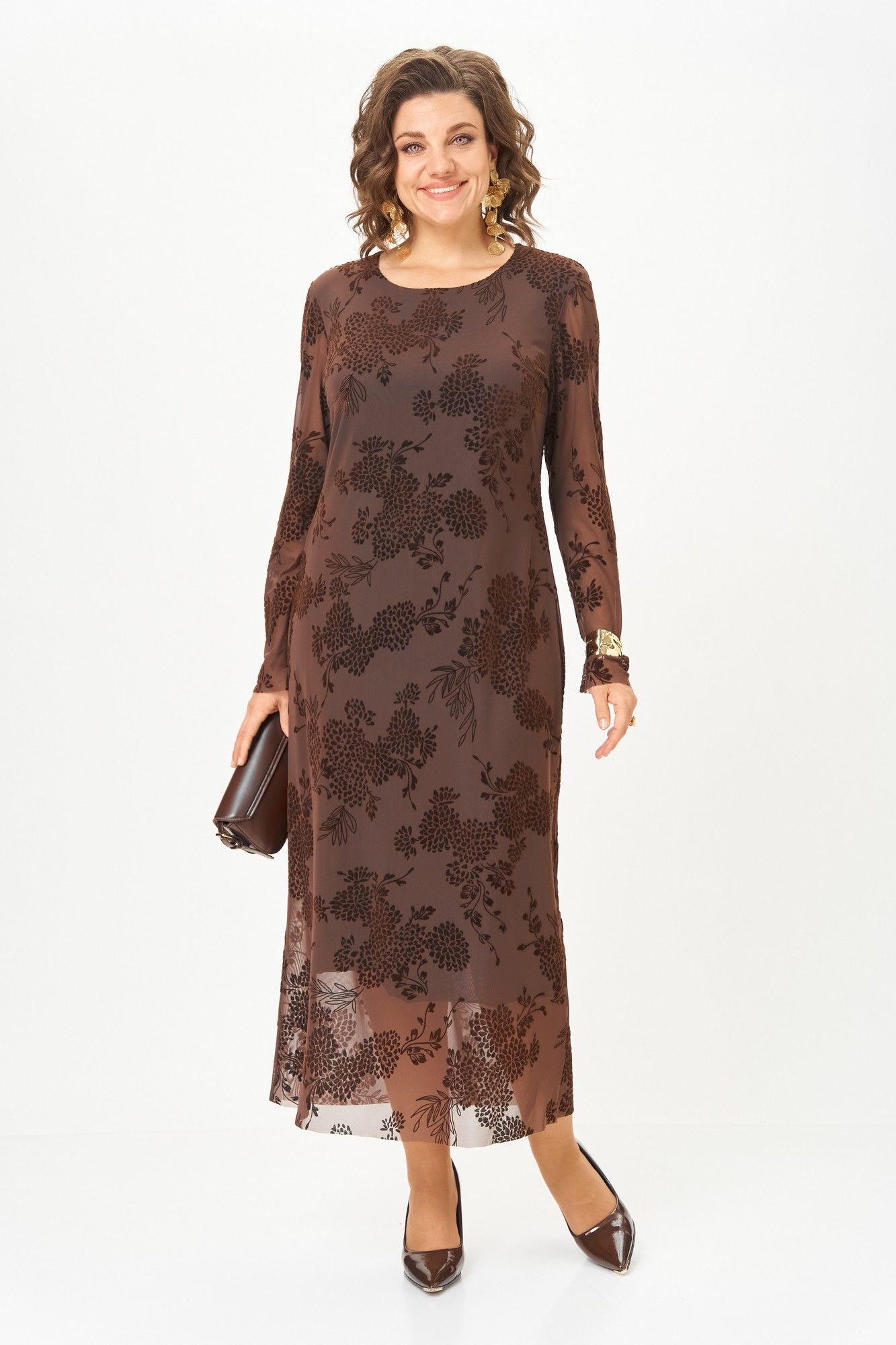 Платья Aira Style 24430 коричневый