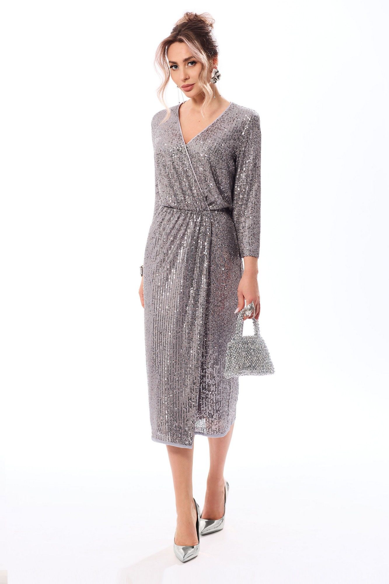 Платья Golden Valley 44202 серый