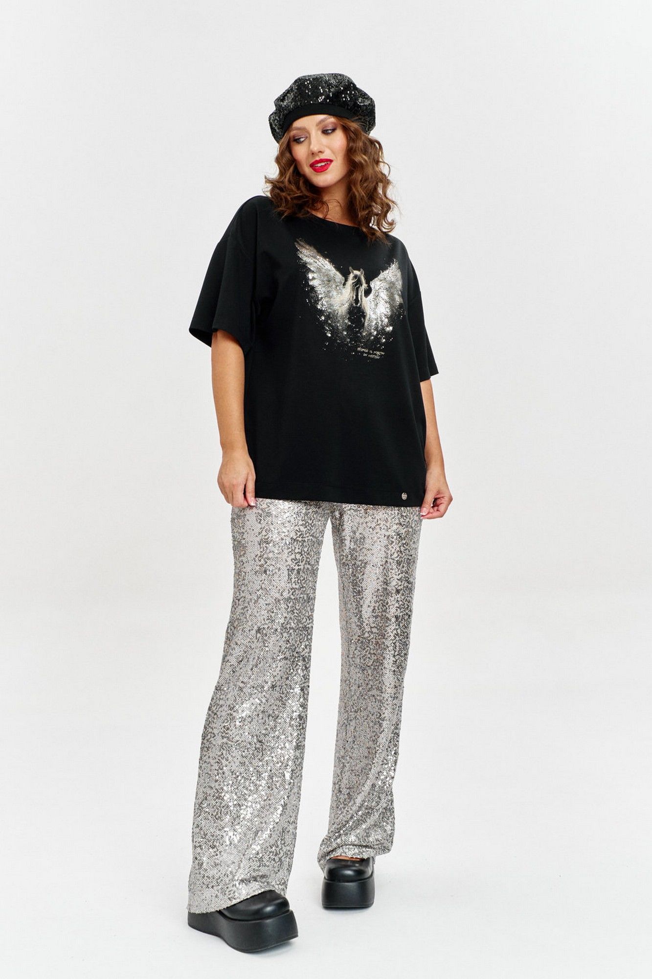 Брюки AVE RARA 4156/1 бежево-серебристый