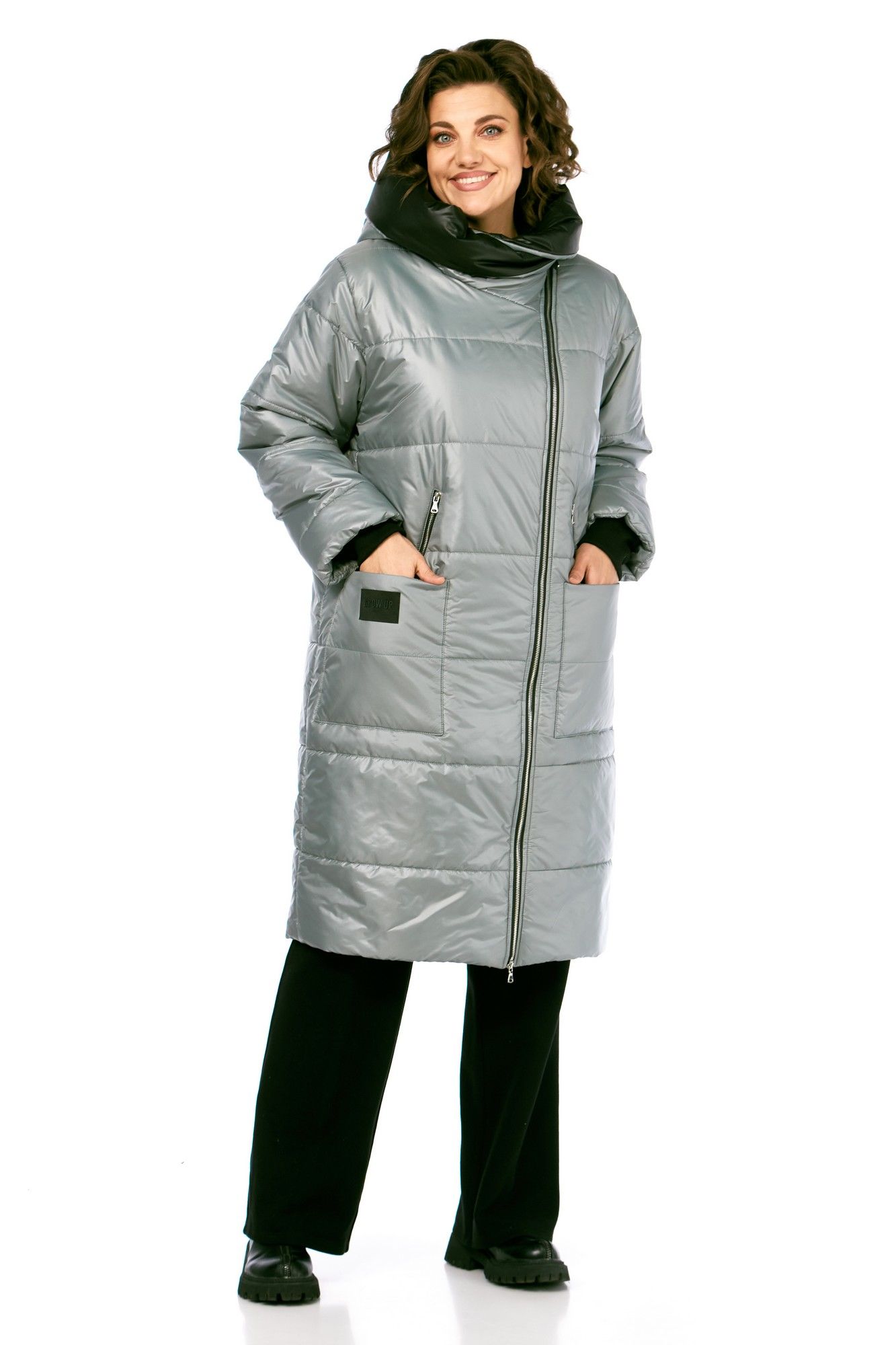 Пальто Диомант 2129 серый