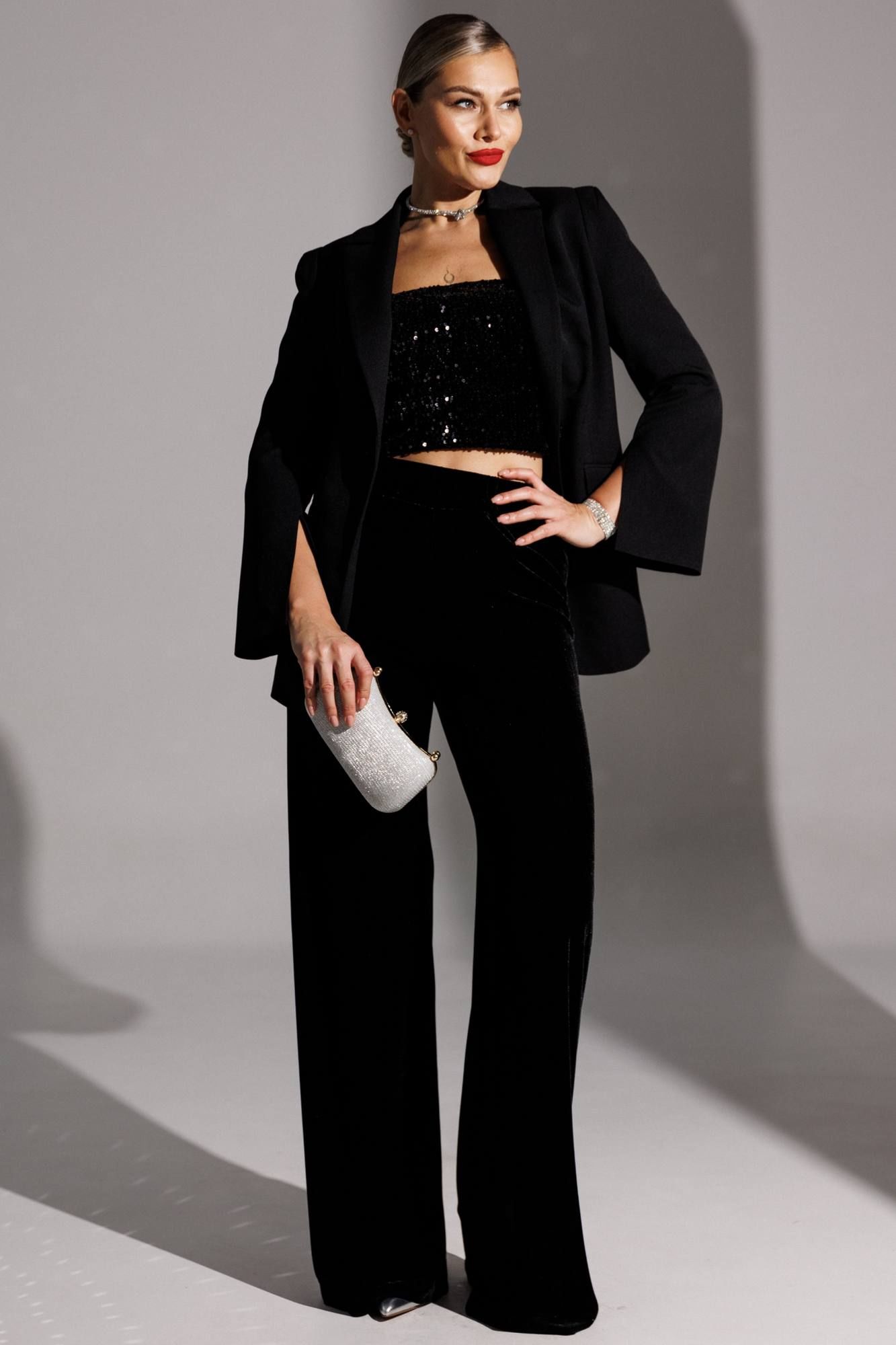 Брюки Мода Юрс 25-2947br черный