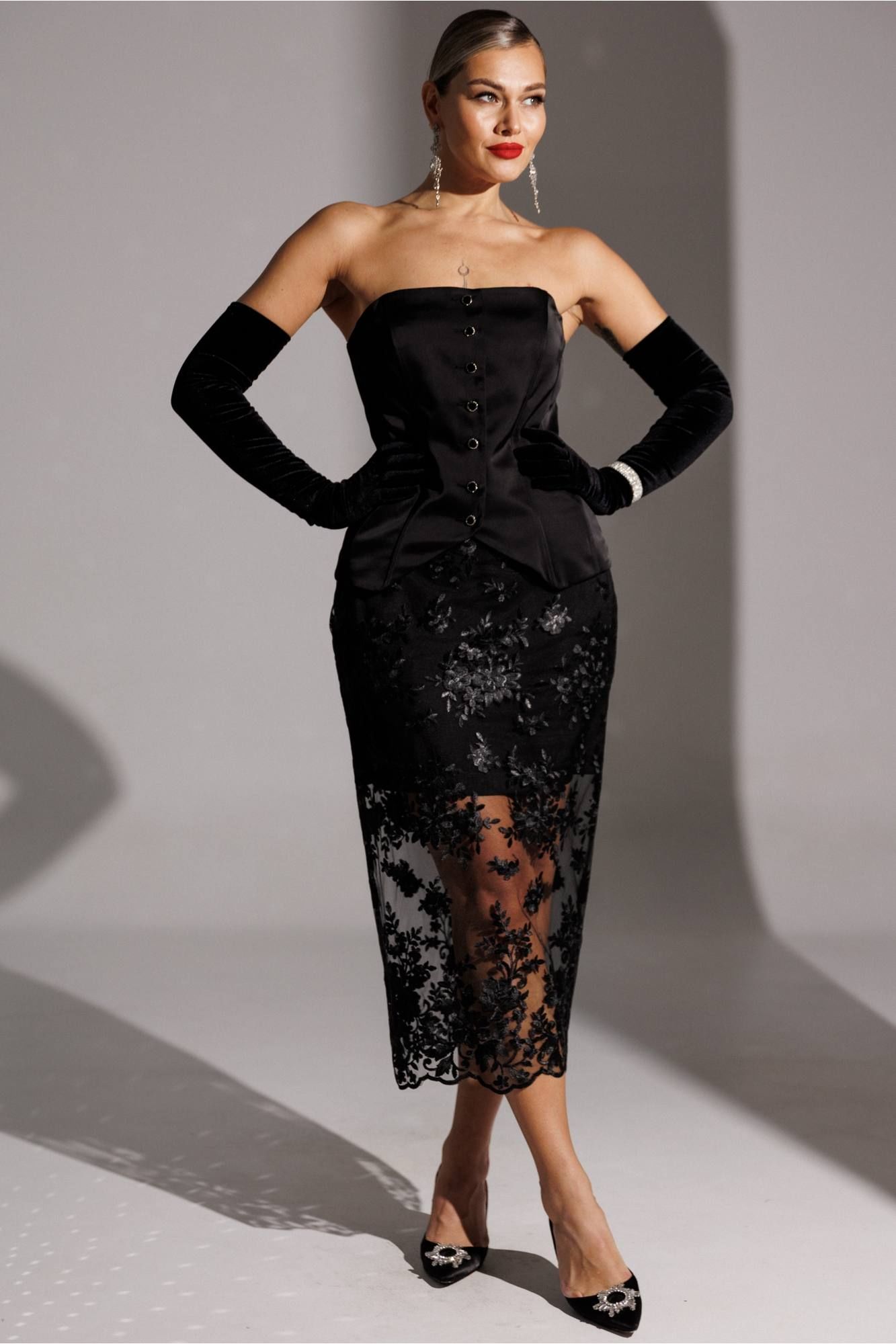 Юбки Мода Юрс 25-2946 черный