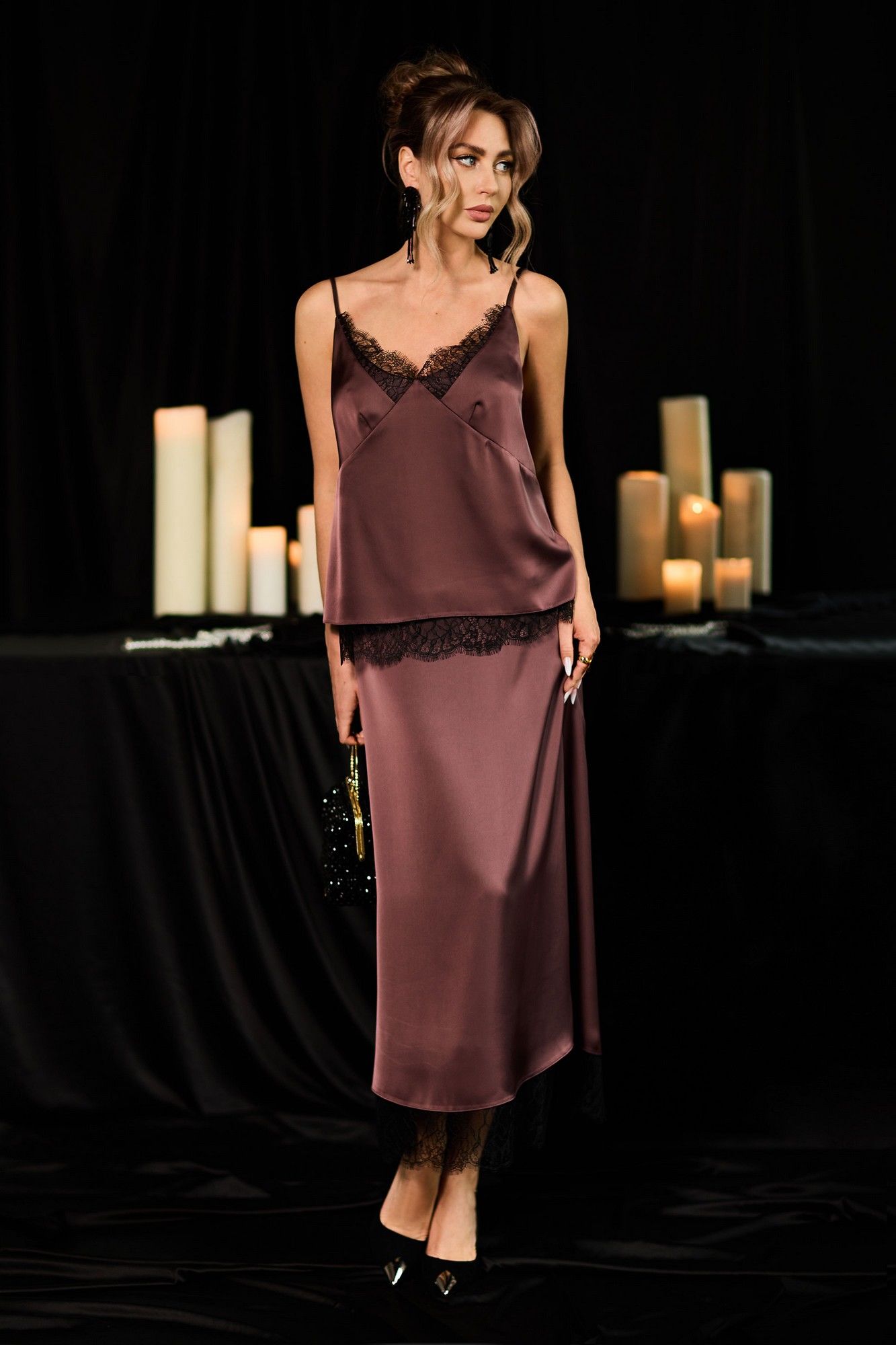 Юбки Golden Valley 56748 коричневый