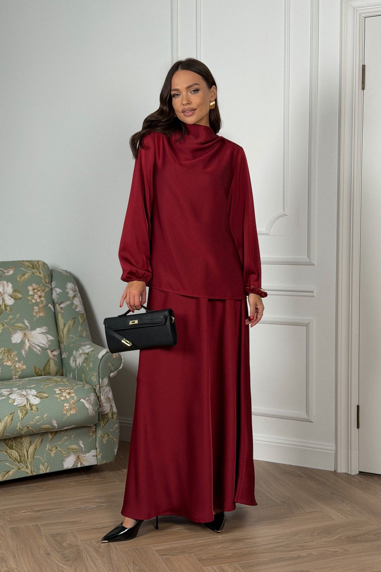 Комплекты юбочные DAVA 2236 бордовый