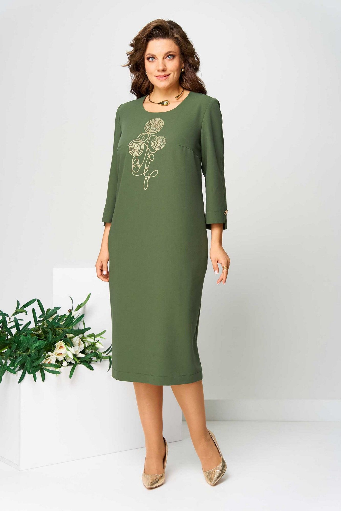 Платья Асолия 2711 зеленый