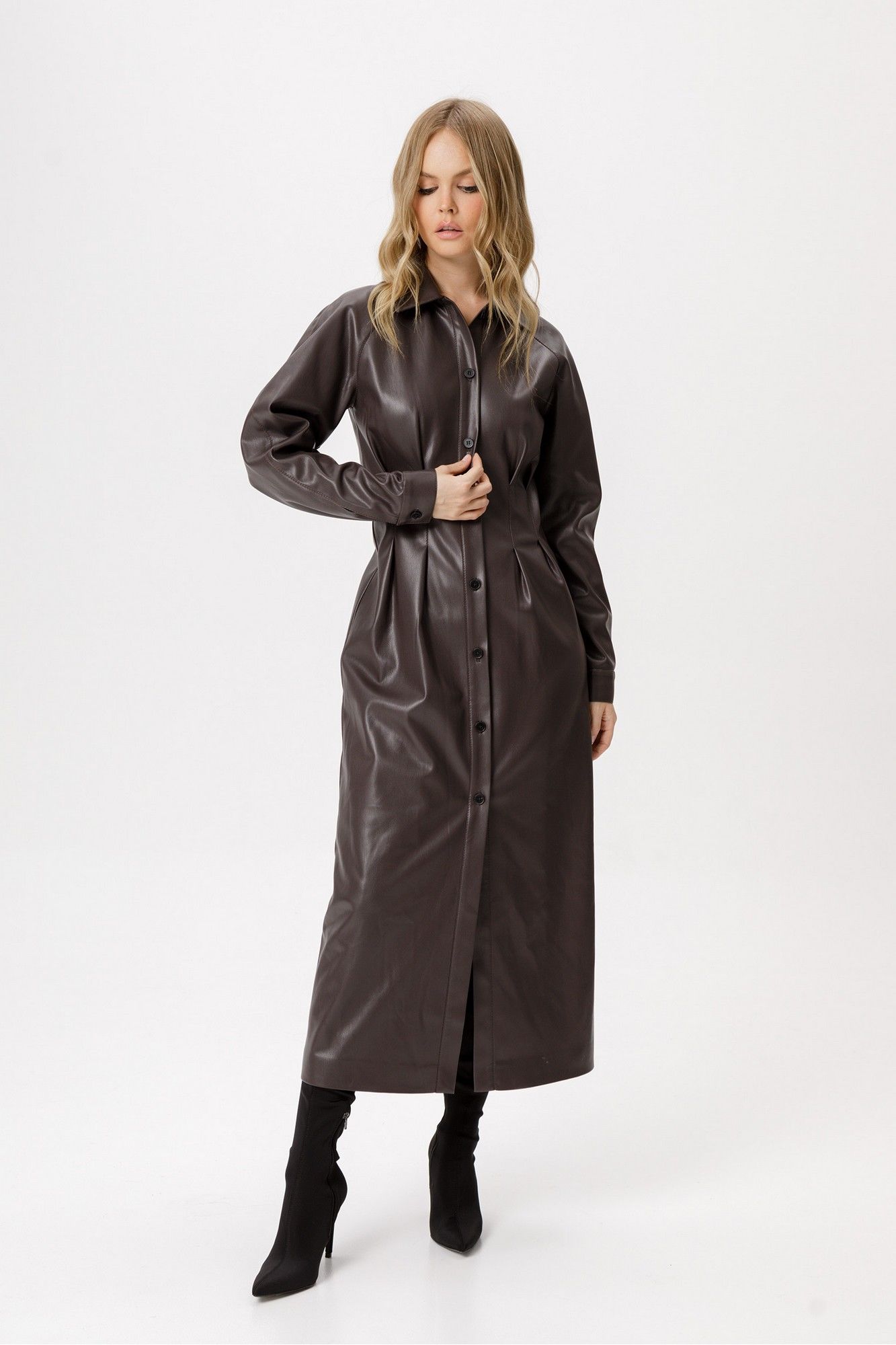 Платья PiRS 6348 коричневый