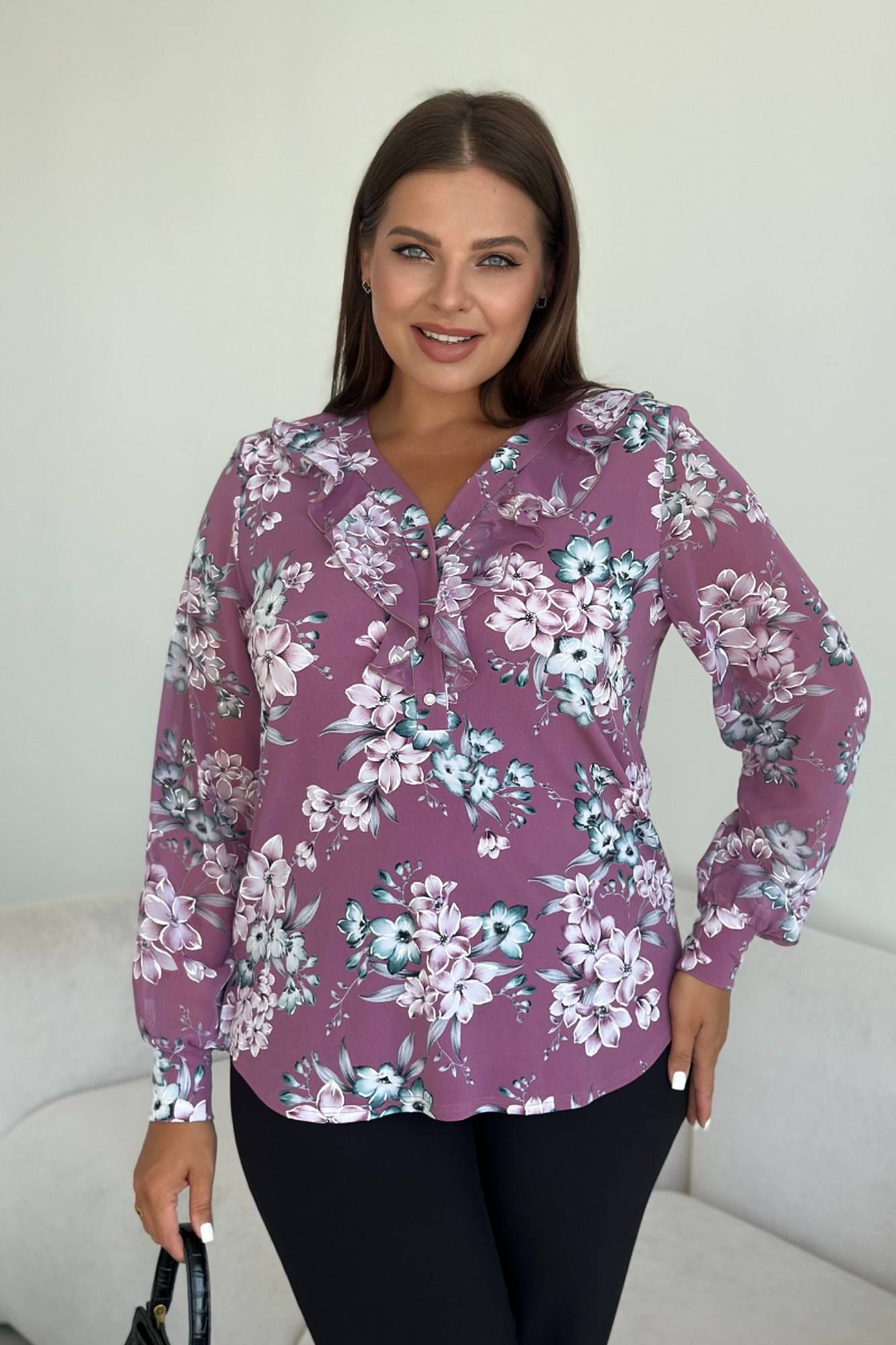Блузы LindaLux 1-489 букетроз