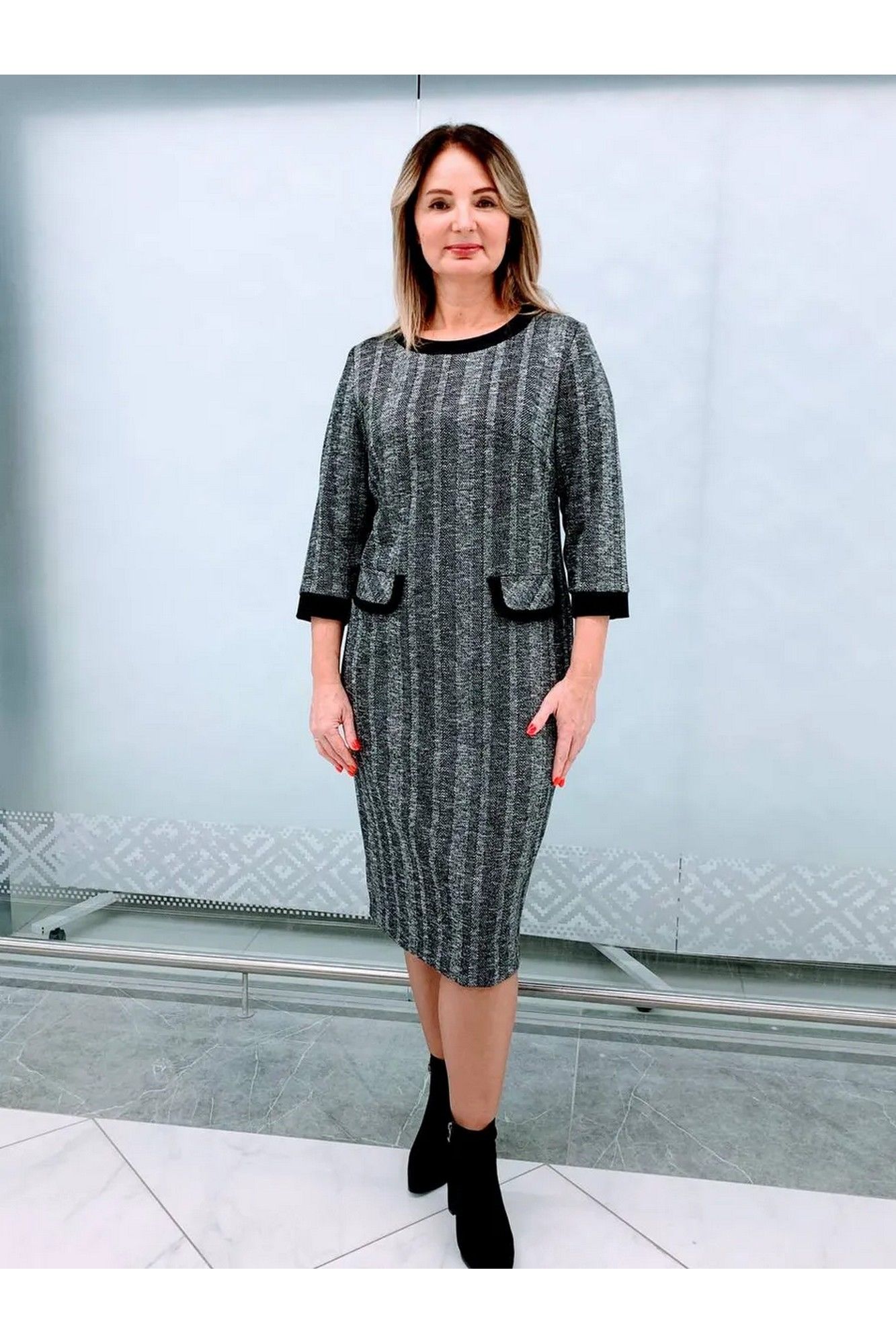 Платья TAEMNA 22041/1 серый