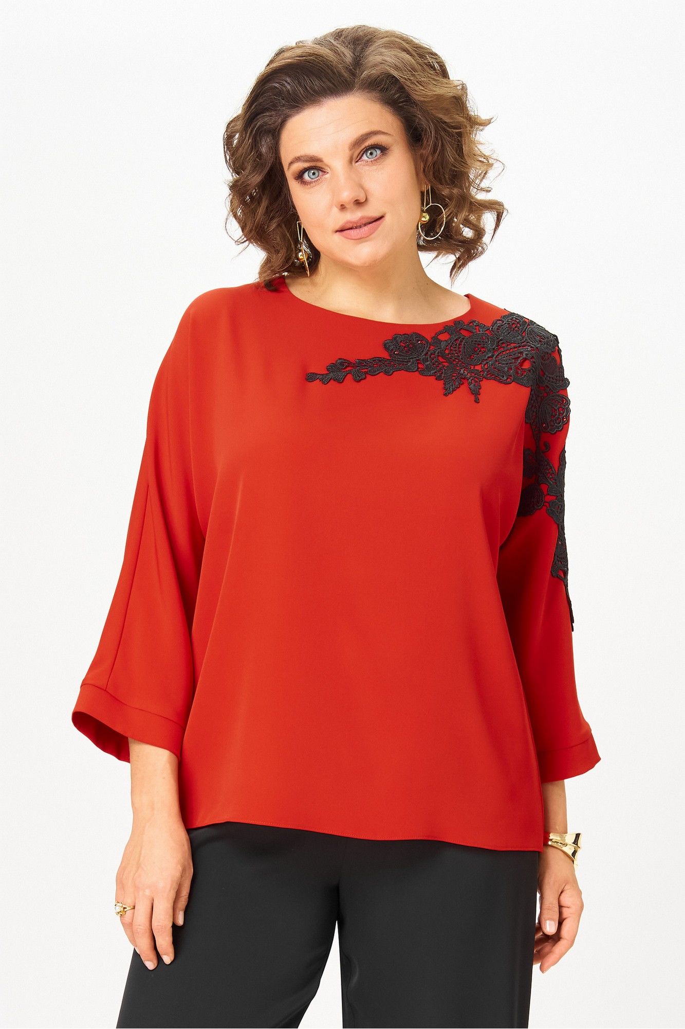 Блузы Rumoda 2277_дл_красный