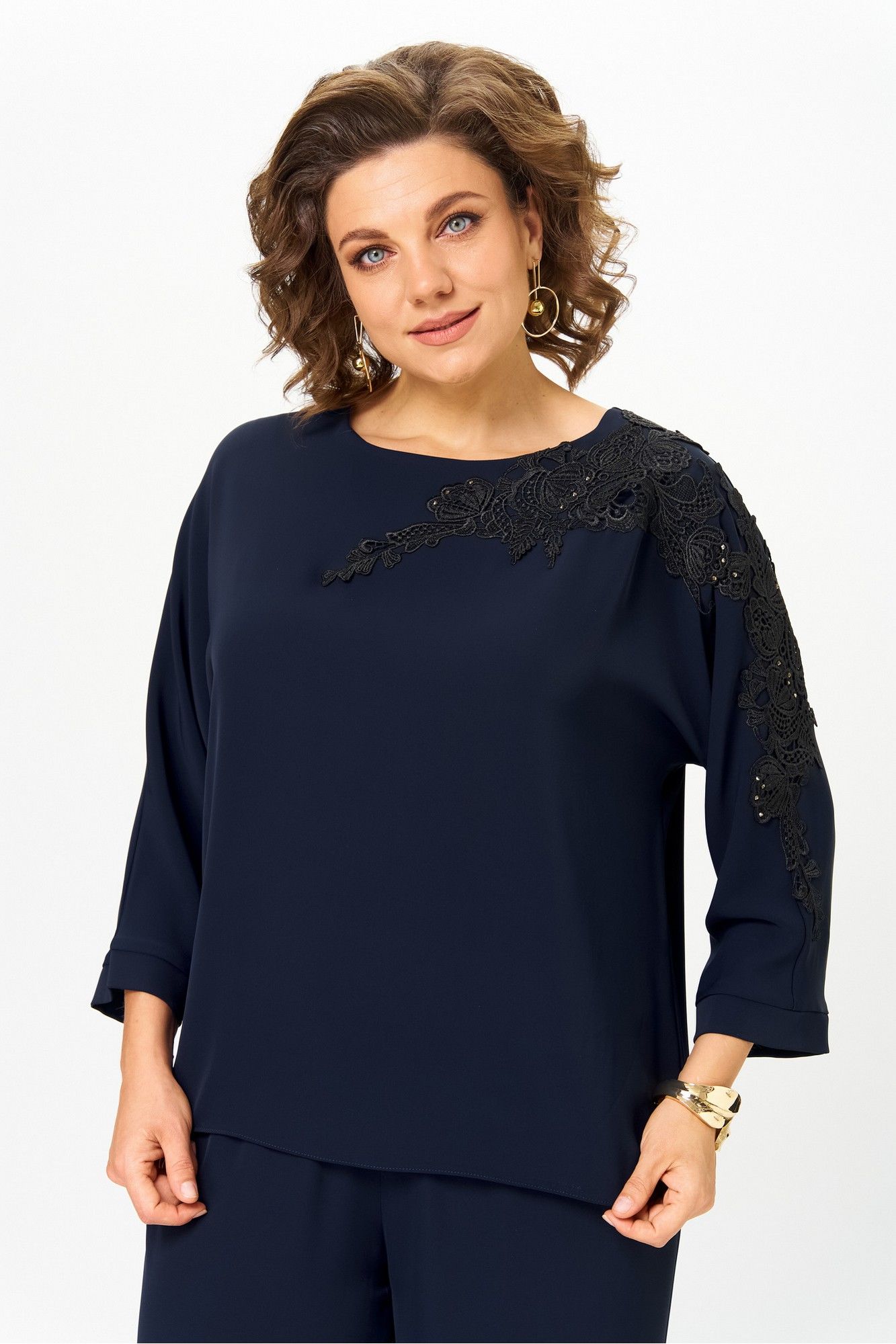 Блузы Rumoda 2277_дл_синий