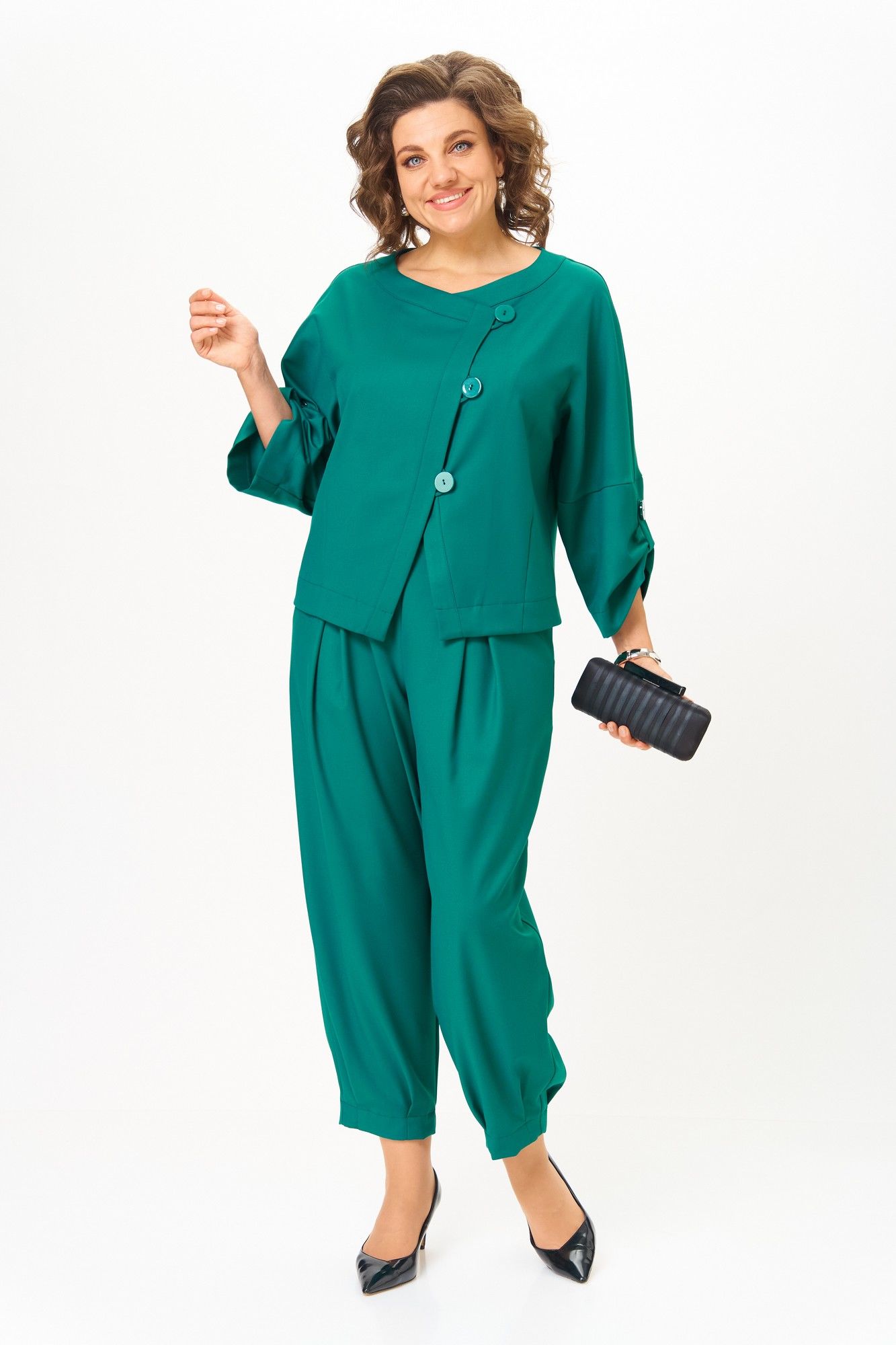 Брючные костюмы Michel chic 1436/1 изумрудный