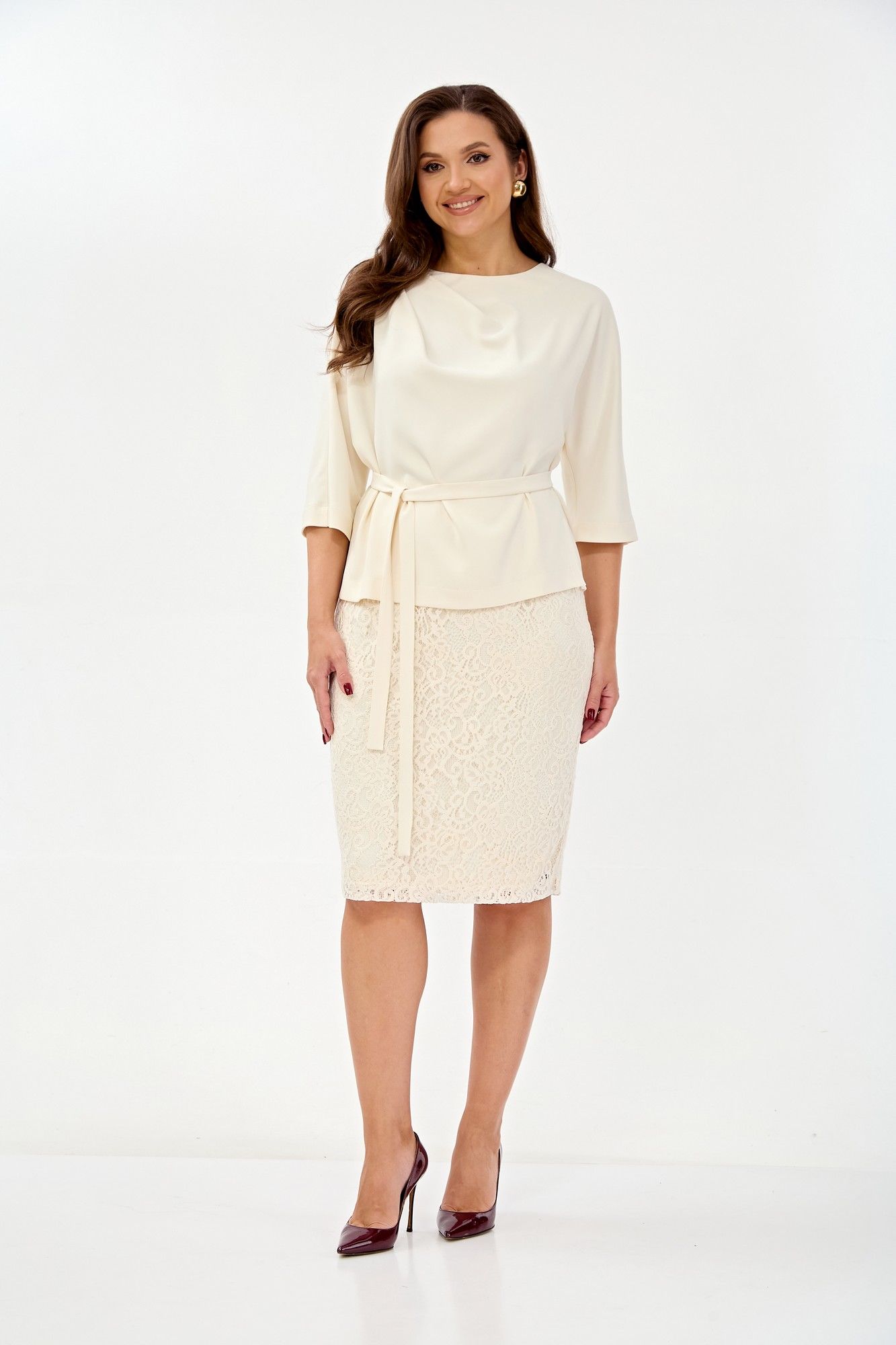 Комплекты юбочные TVIN 7886 молочный