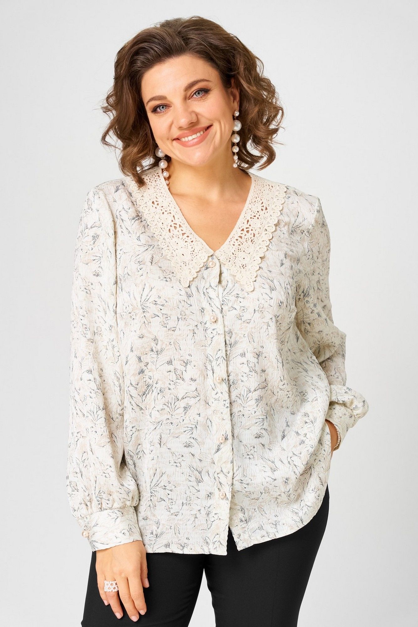 Блузы Svetlana-Style 2304 молочный_принт