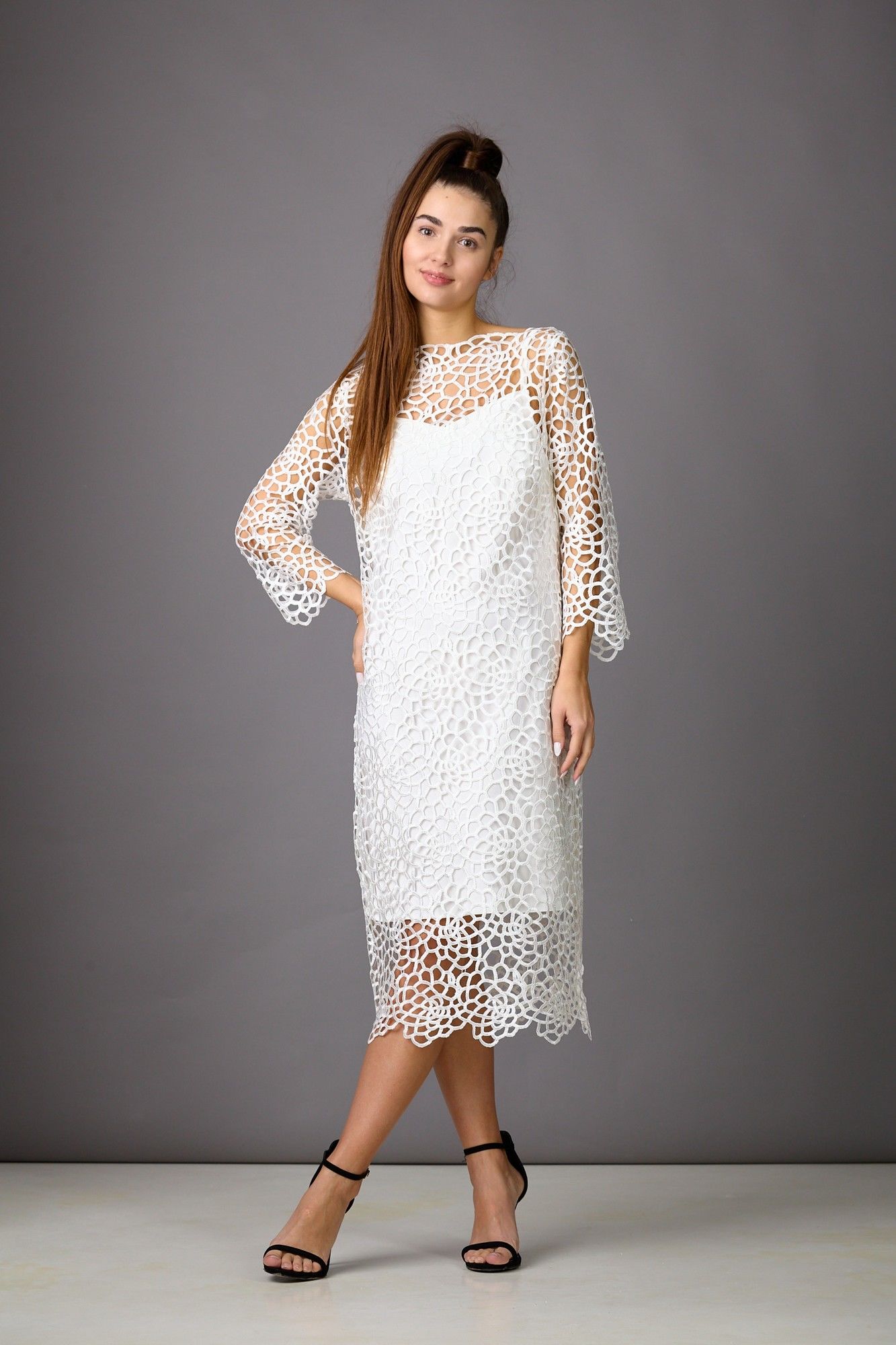 Платья Rosheli 843/3 молочный