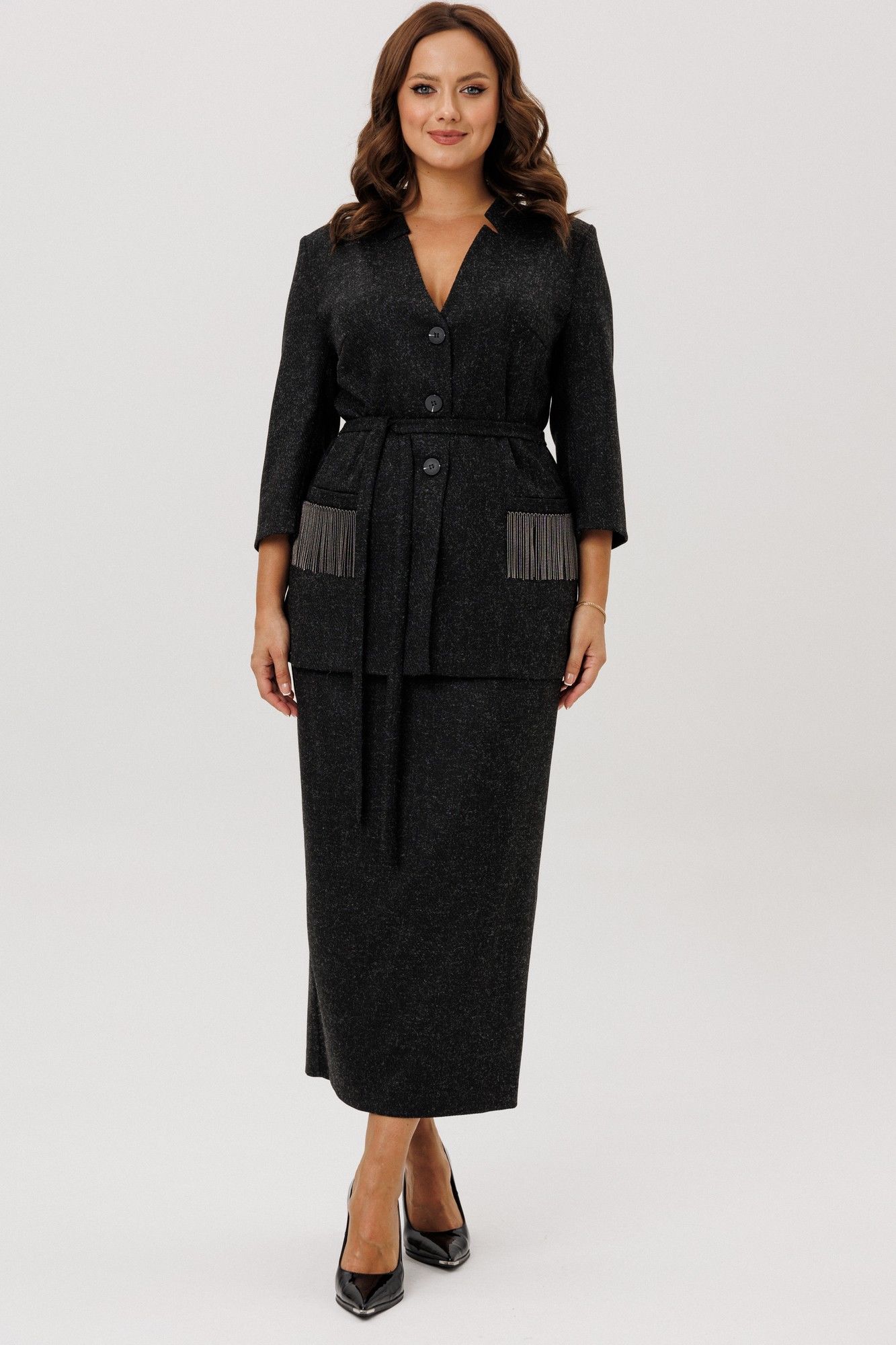 Юбочные костюмы TVIN 7993 графит