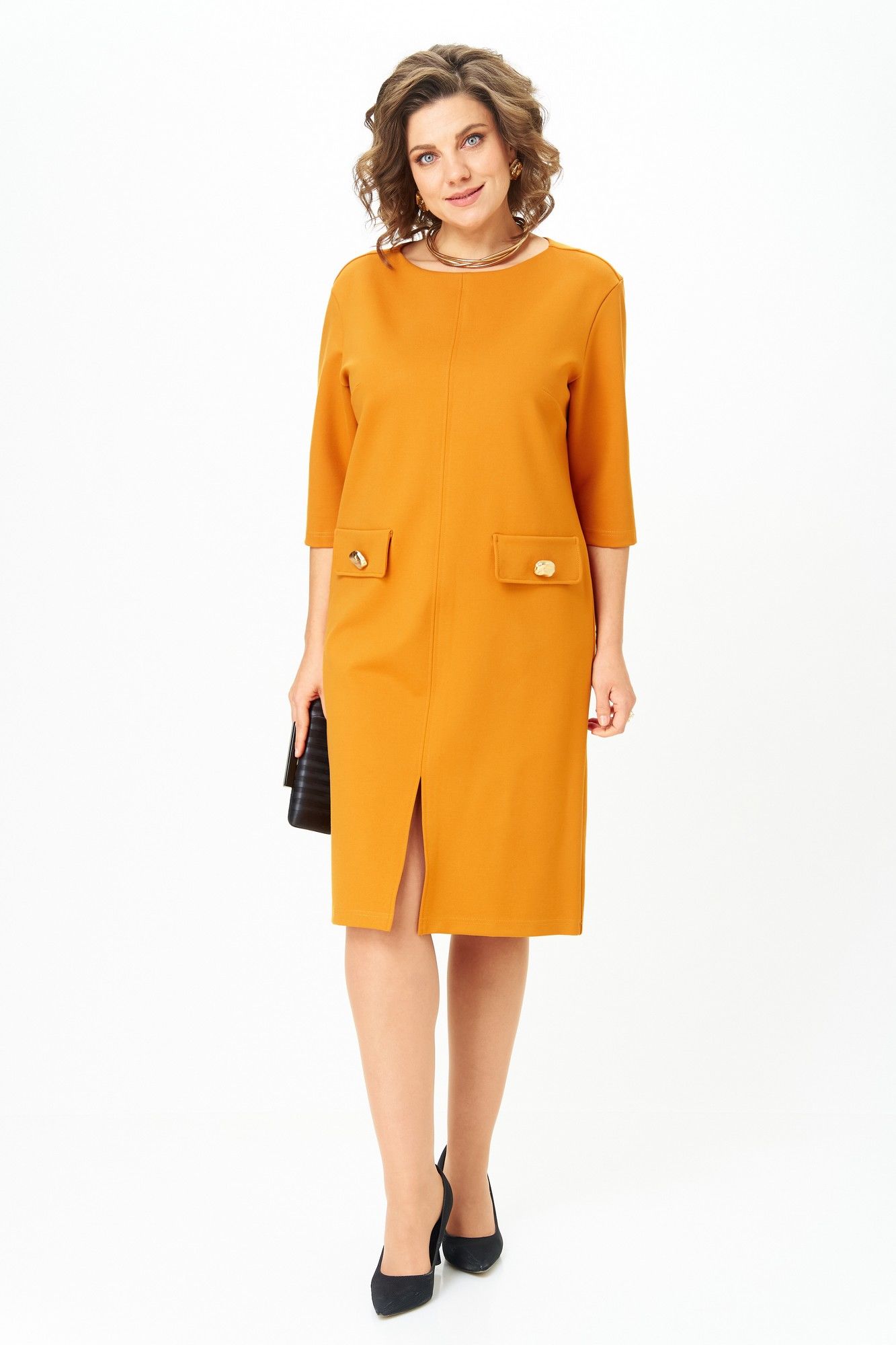 Платья Michel chic 2192 охра