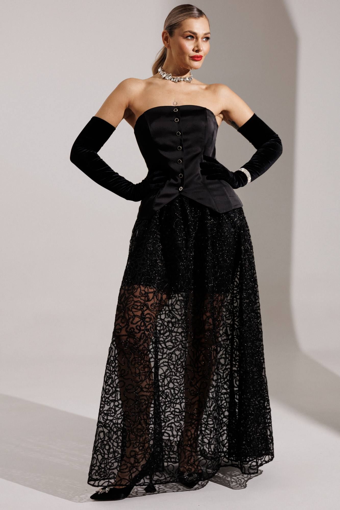 Юбки Мода Юрс 25-2954 черный