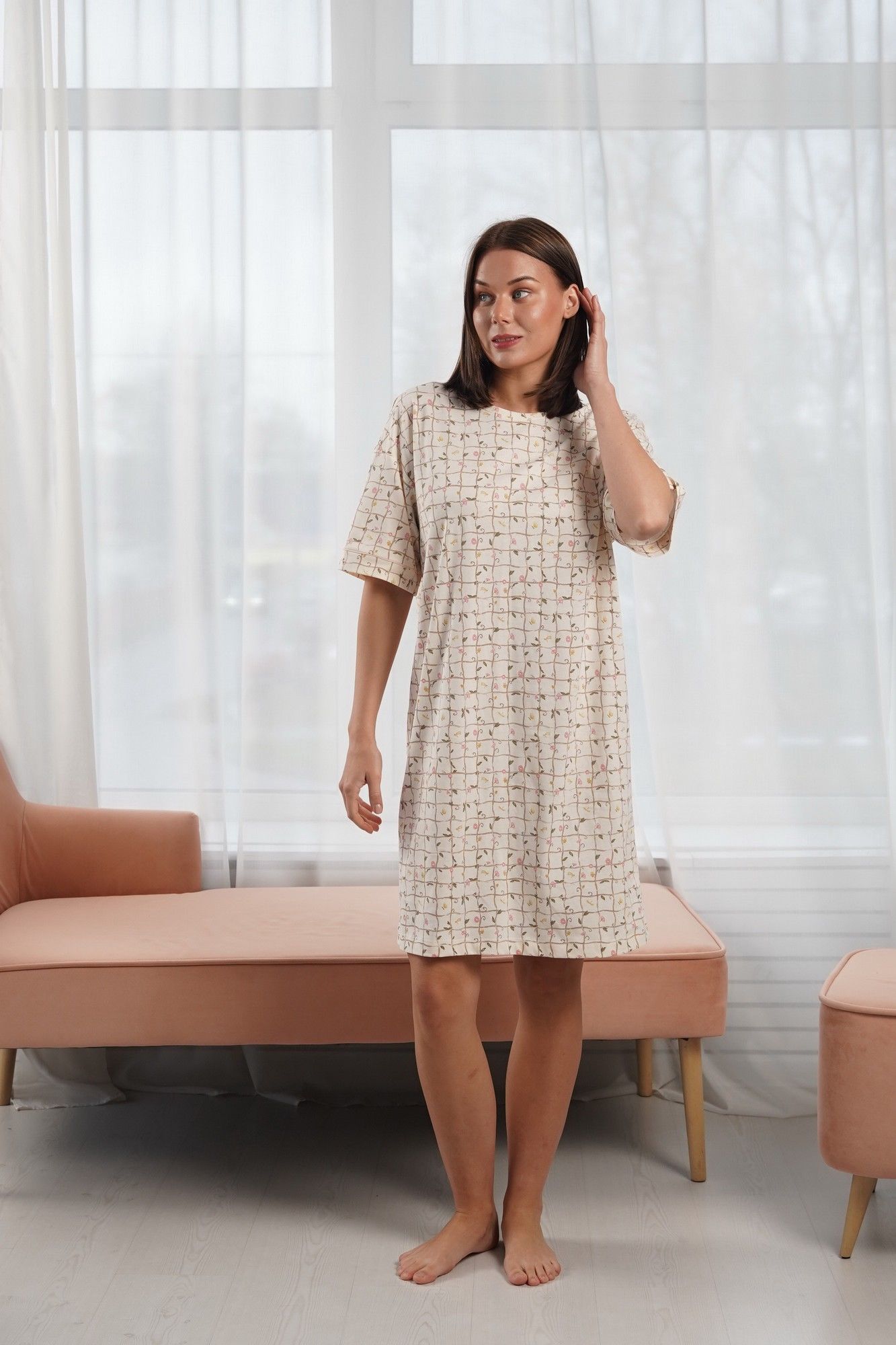 Ночные сорочки Купалинка 40004G.158-164 клетка