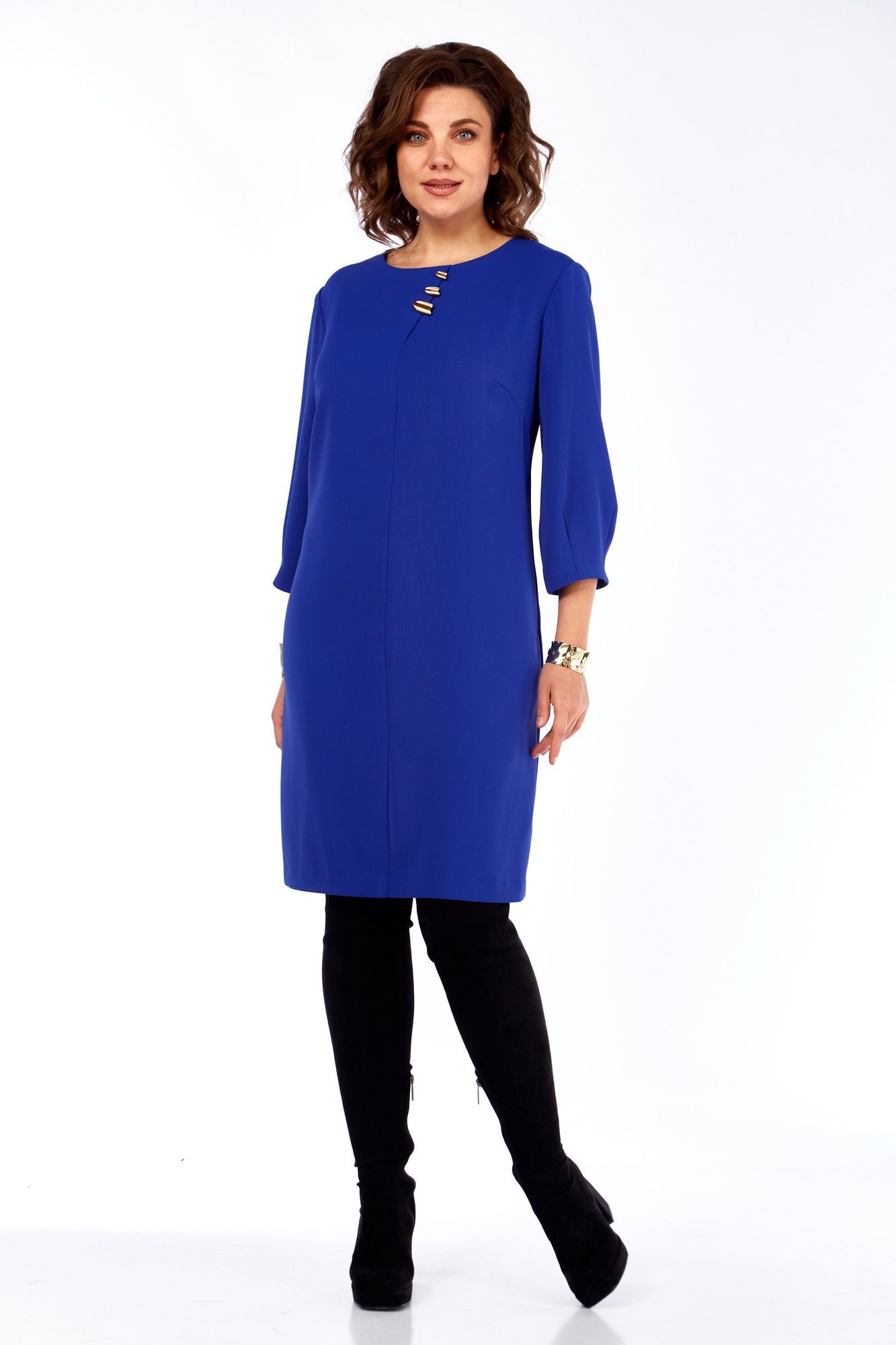 Платья Ольга Стиль С-983 васильковый