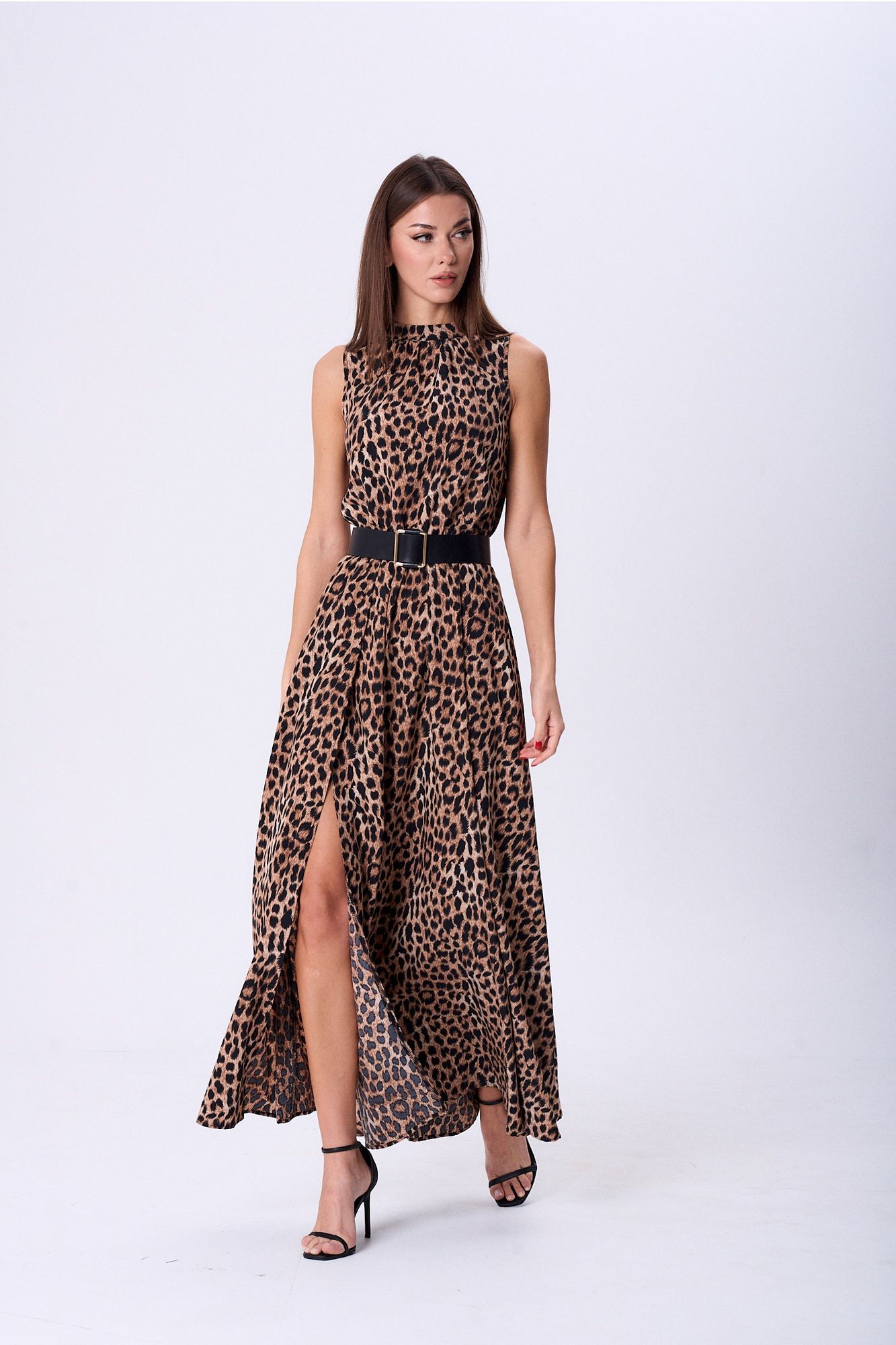 Платья Lady Line 1580 темный_леопард