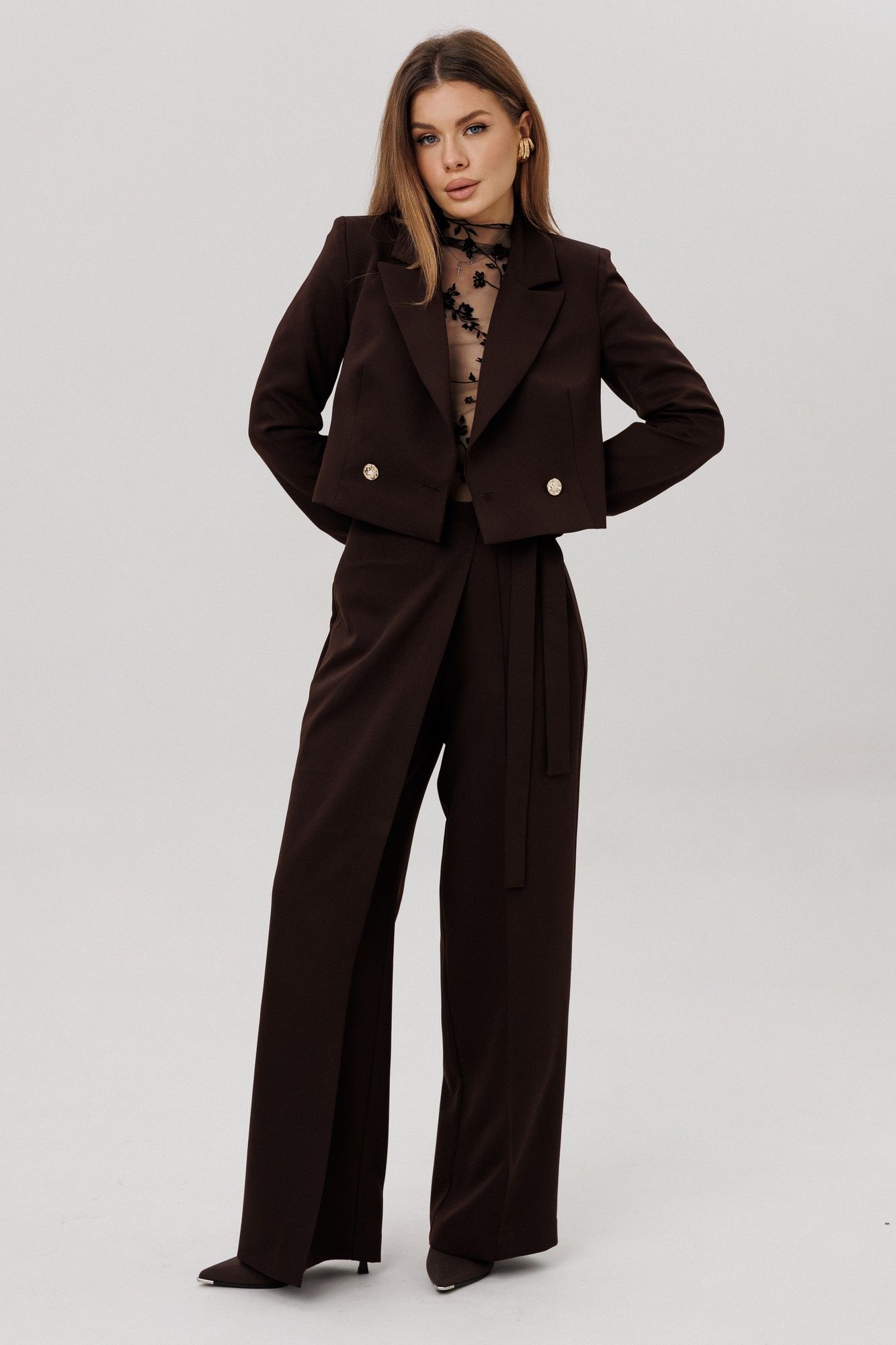Брючные костюмы Amberа Style 3020 шоколад