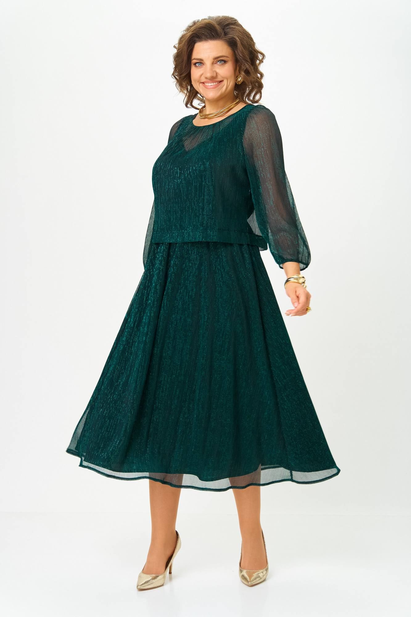 Платья Slaviaelit 562 зеленое