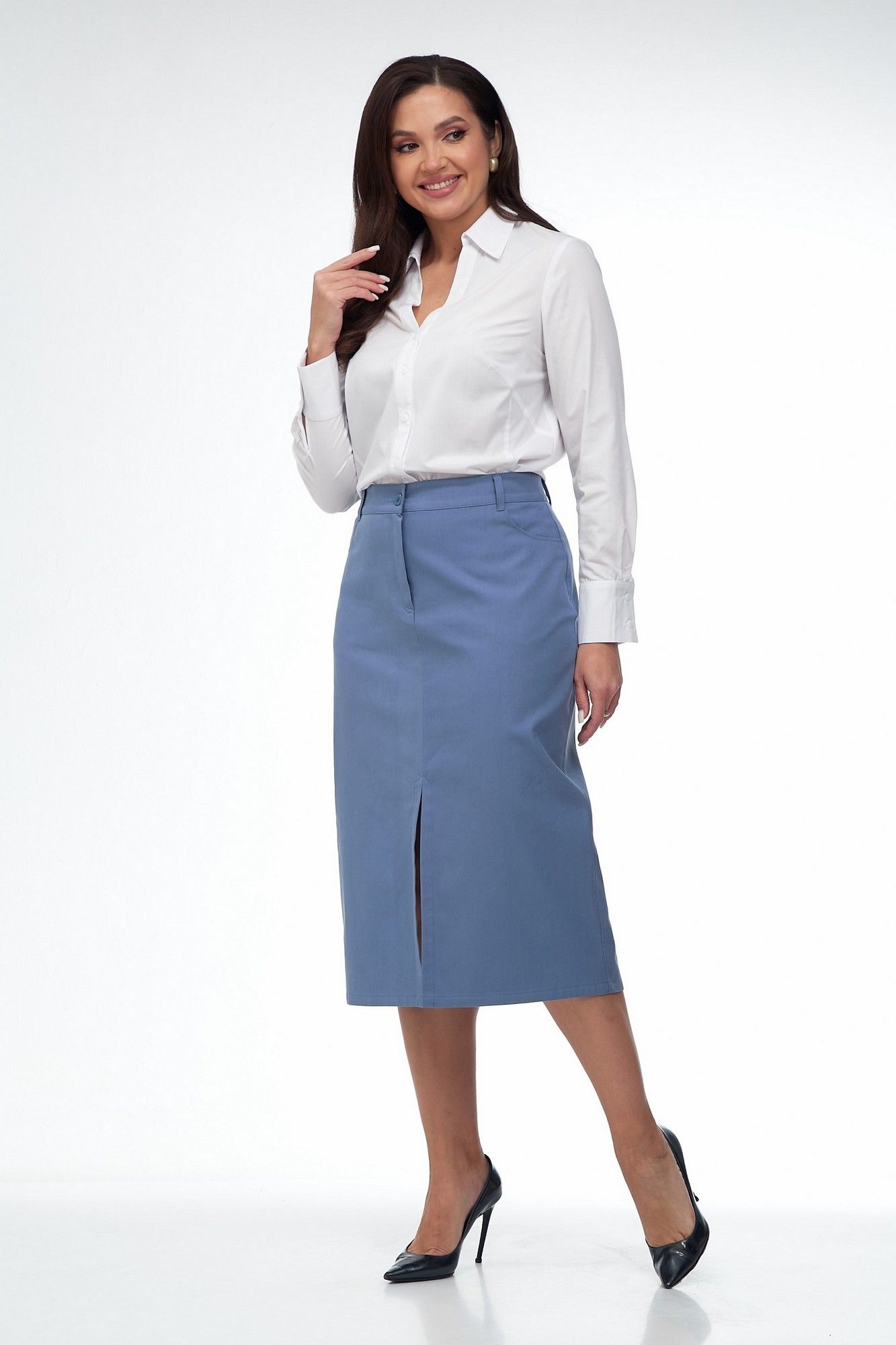 Юбки Takka Plus 25-259 голубой