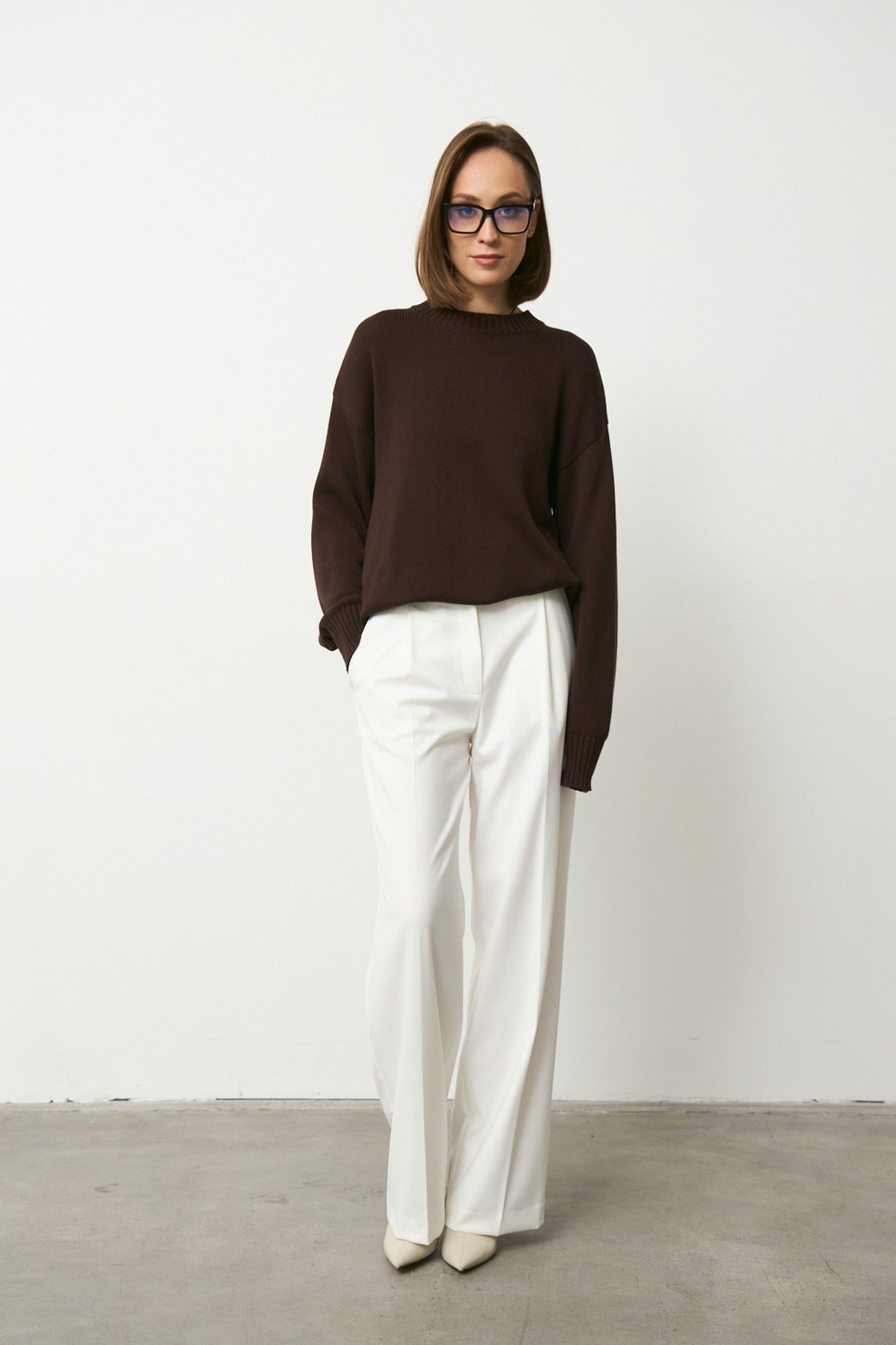 Брюки Luitui R2055 молочный