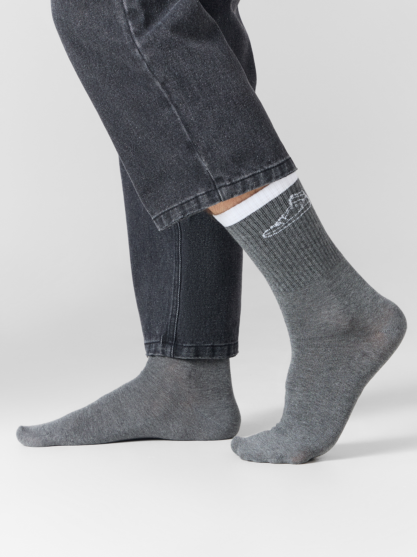 Носки и гетры Mark Formelle 107K-2910/24107K-1 т.серый_меланж_рис.2910