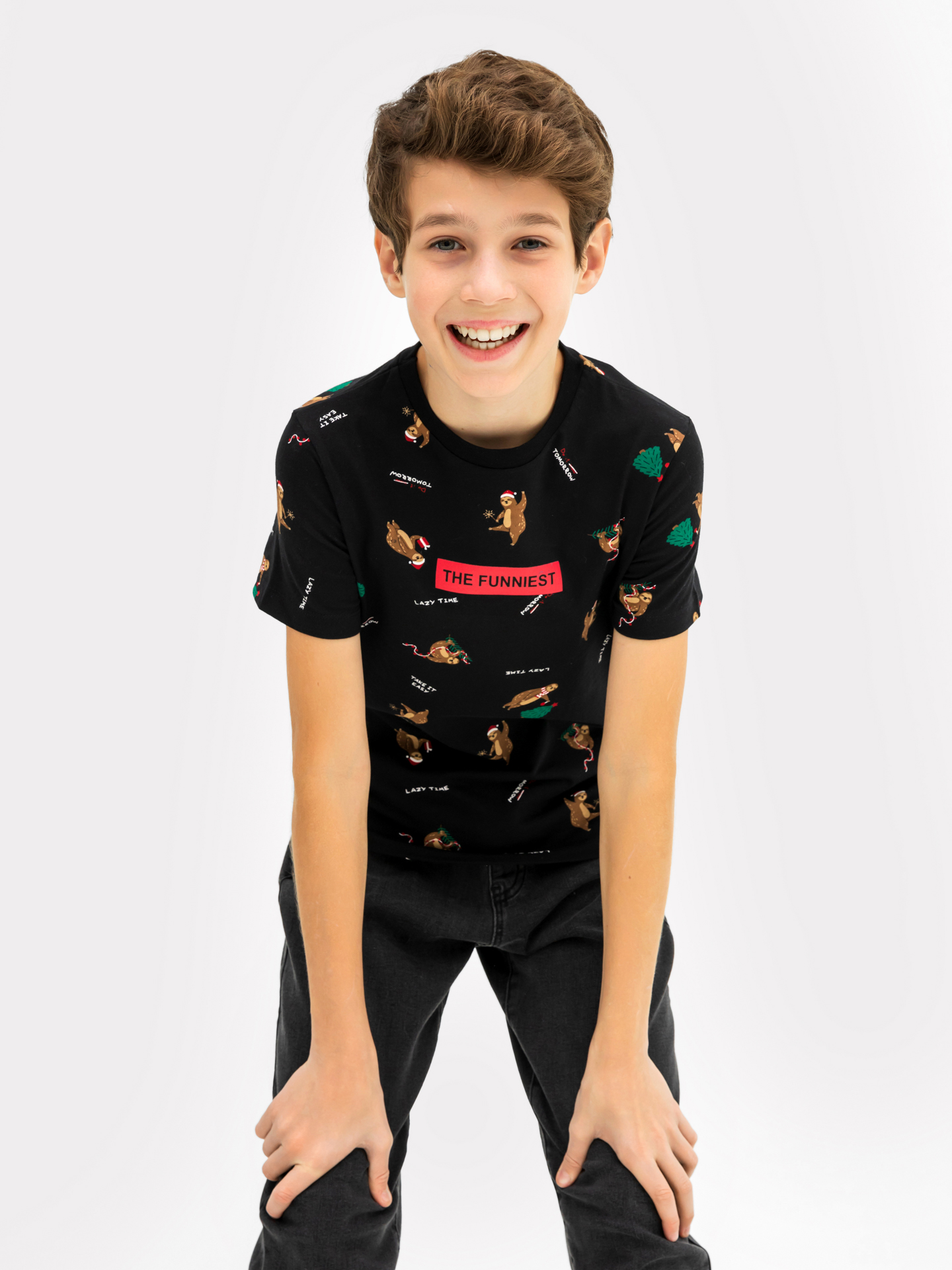 Майки Mark Formelle 113379/24-26592ПП-0 ленивцы_на_черном_1_сл_на_пол_ТП