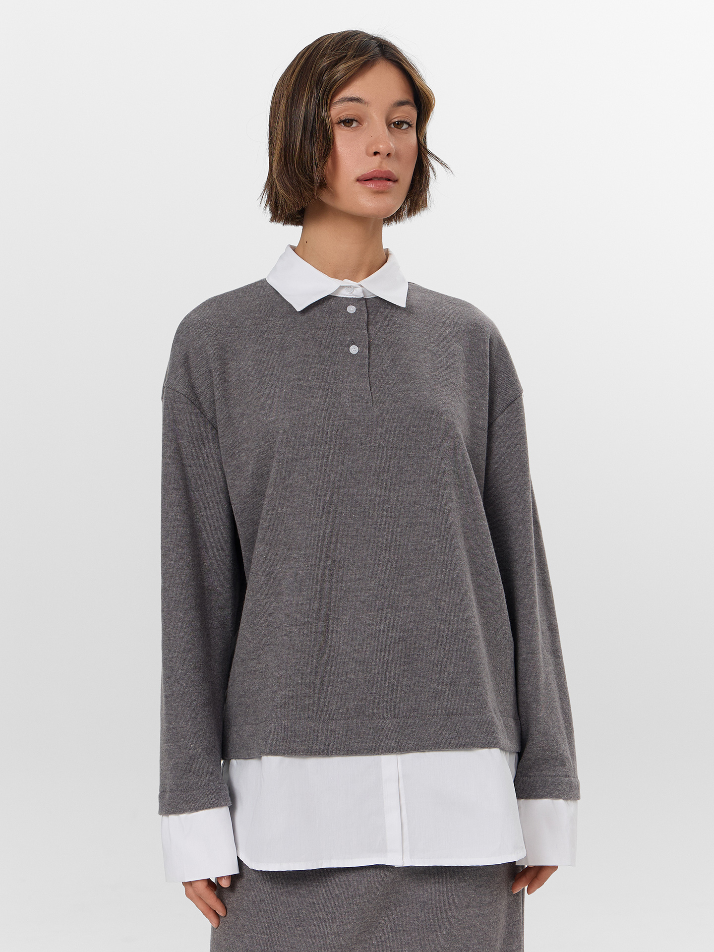 Джемперы Mark Formelle 122816/25-39393Ц-26 серый_меланж_Gulle_4654_D