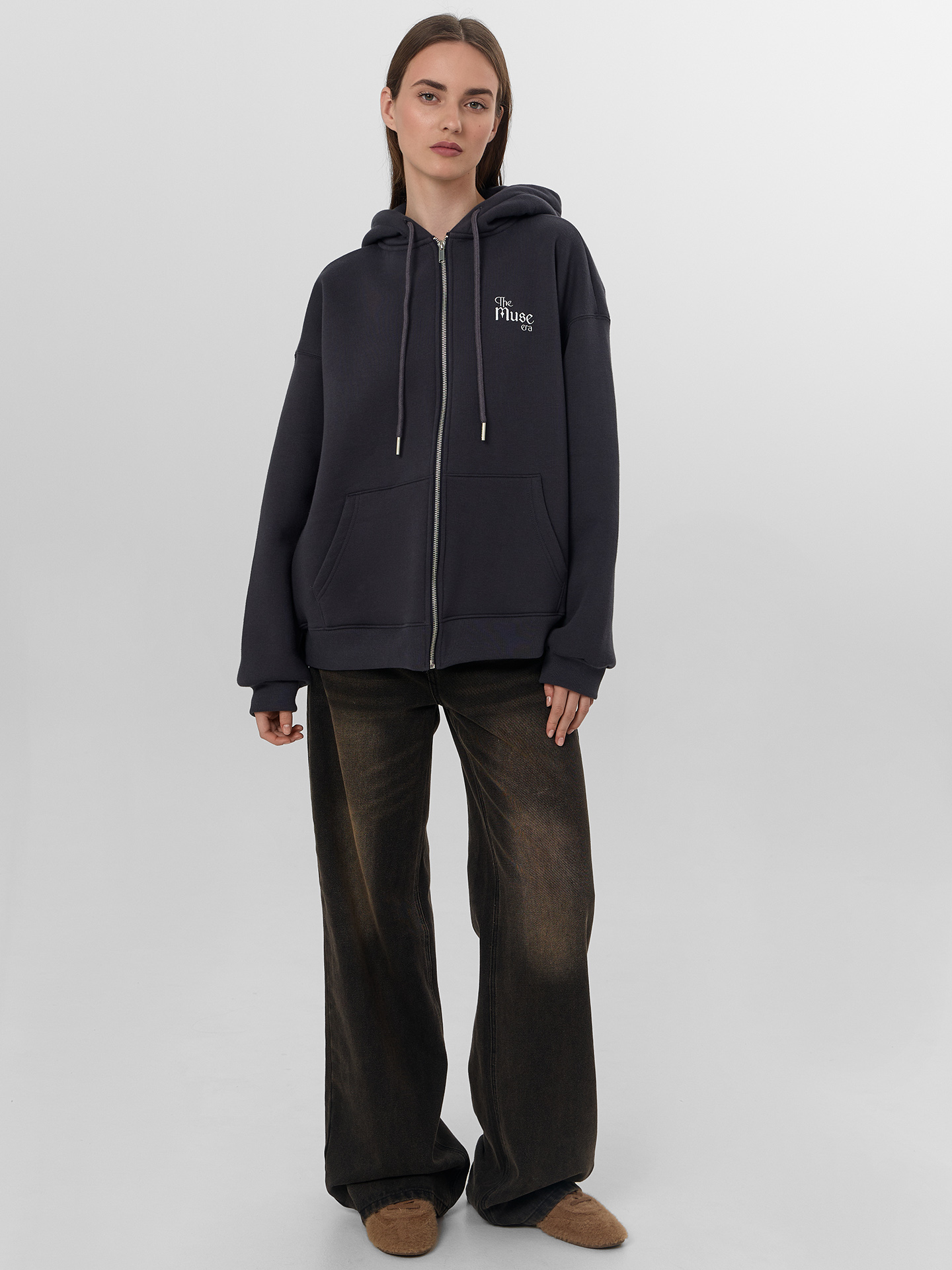 Толстовки и олимпийки Mark Formelle 172105/25-35856П-7П металлический_серый_печать_1_сл_на_ЛВ_дет_пер