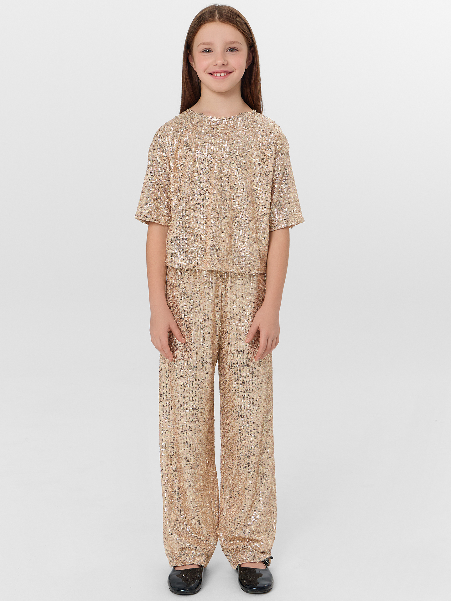 Брюки Mark Formelle 187831/25-38166Ц-16 золотистые_пайетки