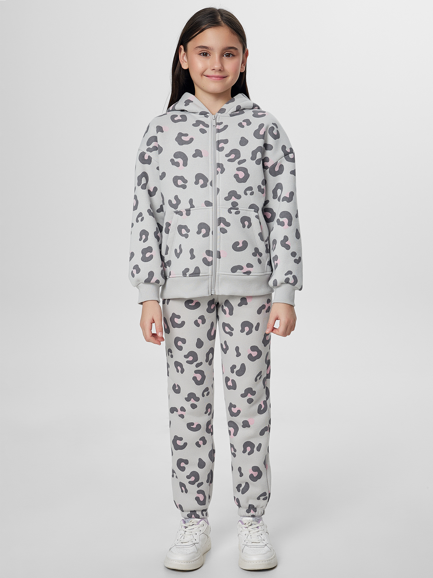 Брюки Mark Formelle 187834/25-36233П-7П леопард_на_св.сером