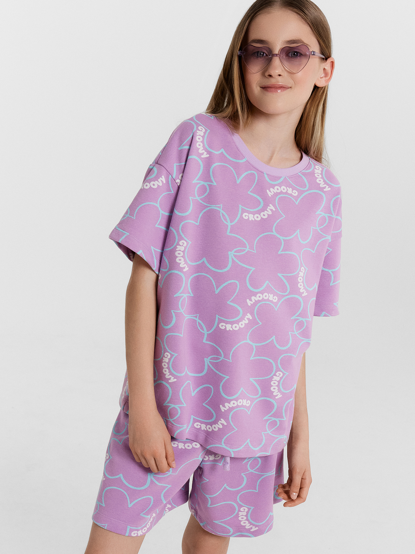 Комплекты и костюмы Mark Formelle 197728/24-33071П-7 цветы_на_лиловом