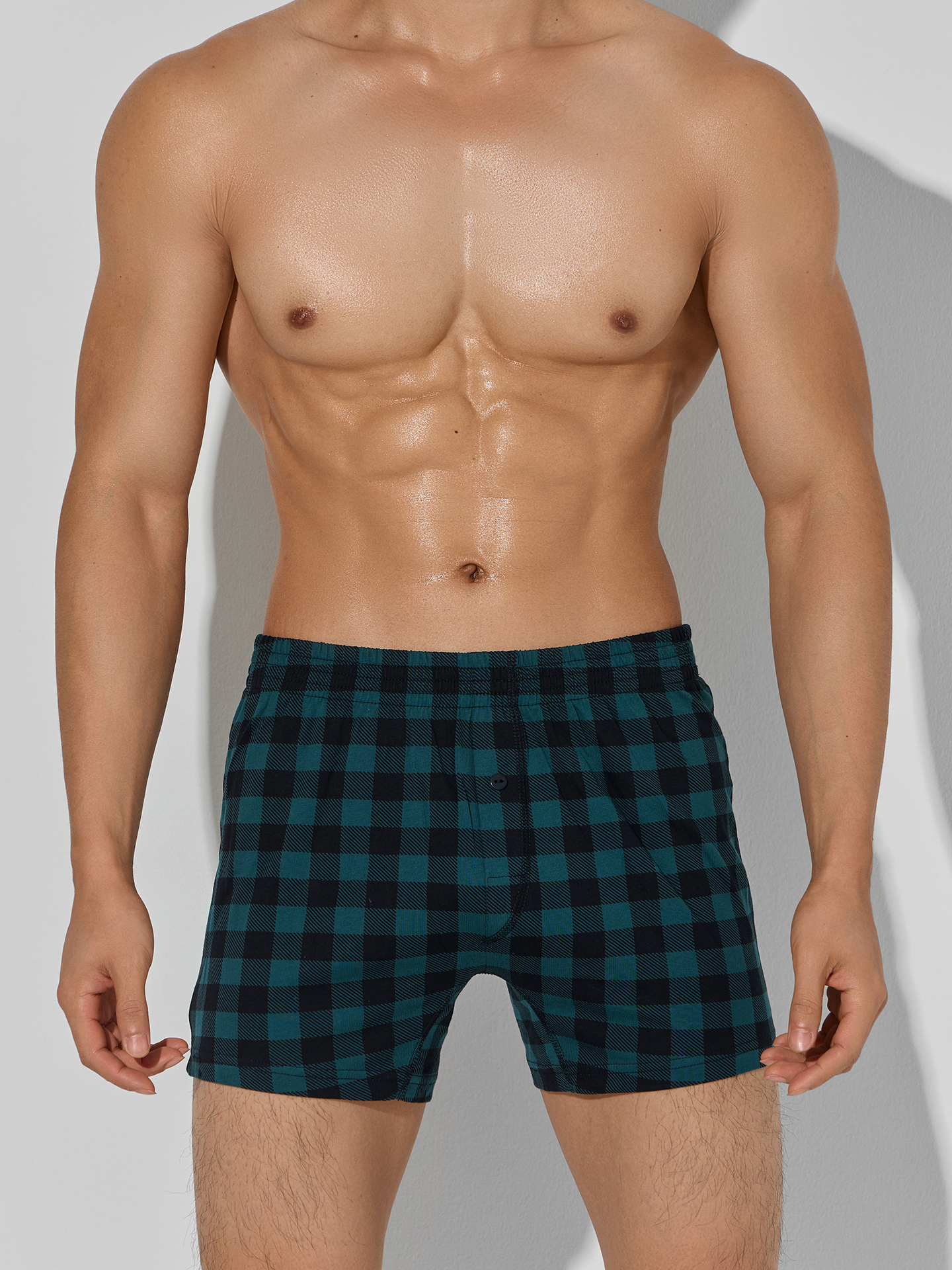 Нижнее белье Mark Formelle 411152-2/25-5100П-0Н черная_клетка_на_зеленом_пряники_на_черном