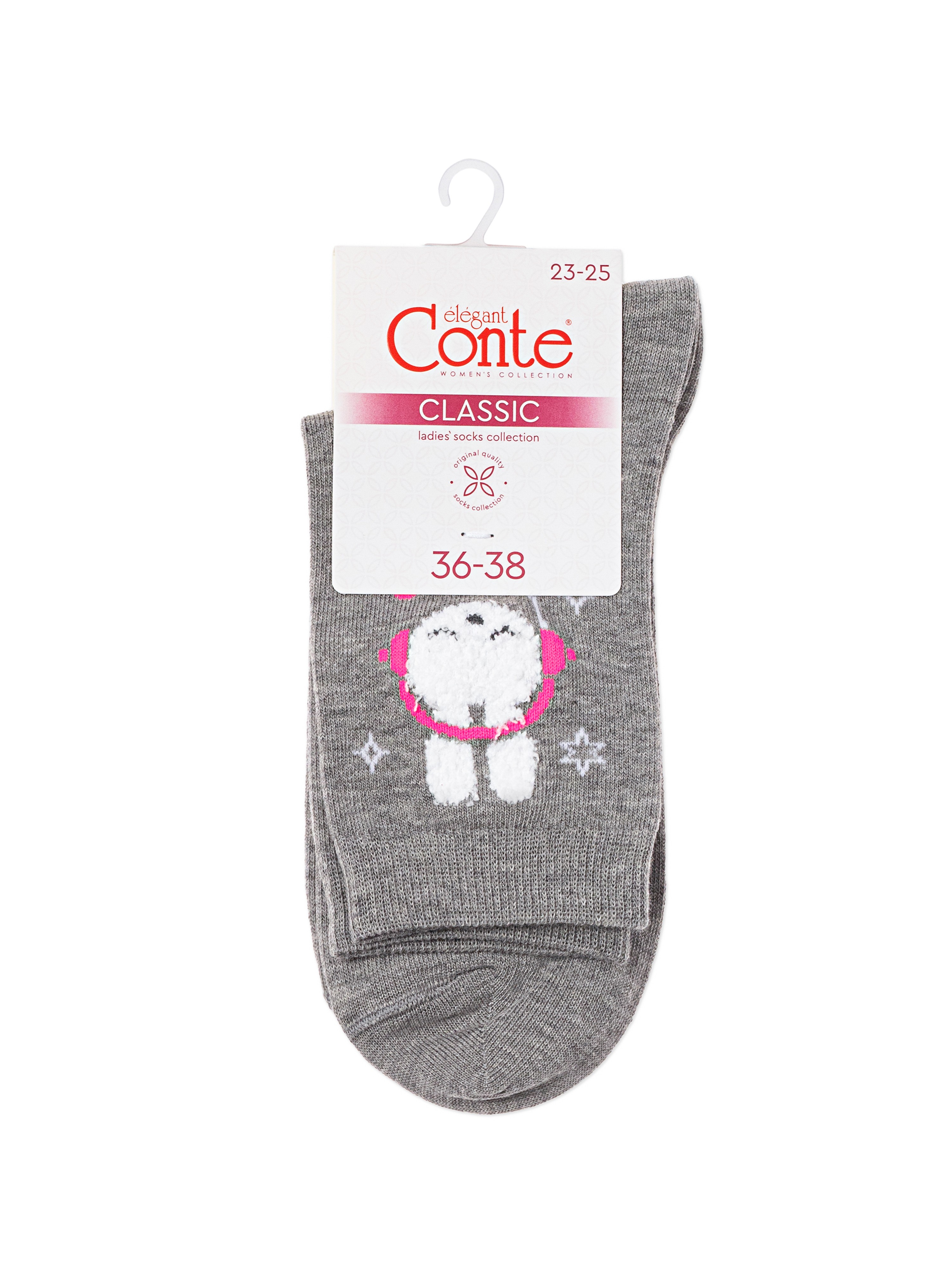 Носки и гольфы CONTE CLASSIC серый 24С-151СП