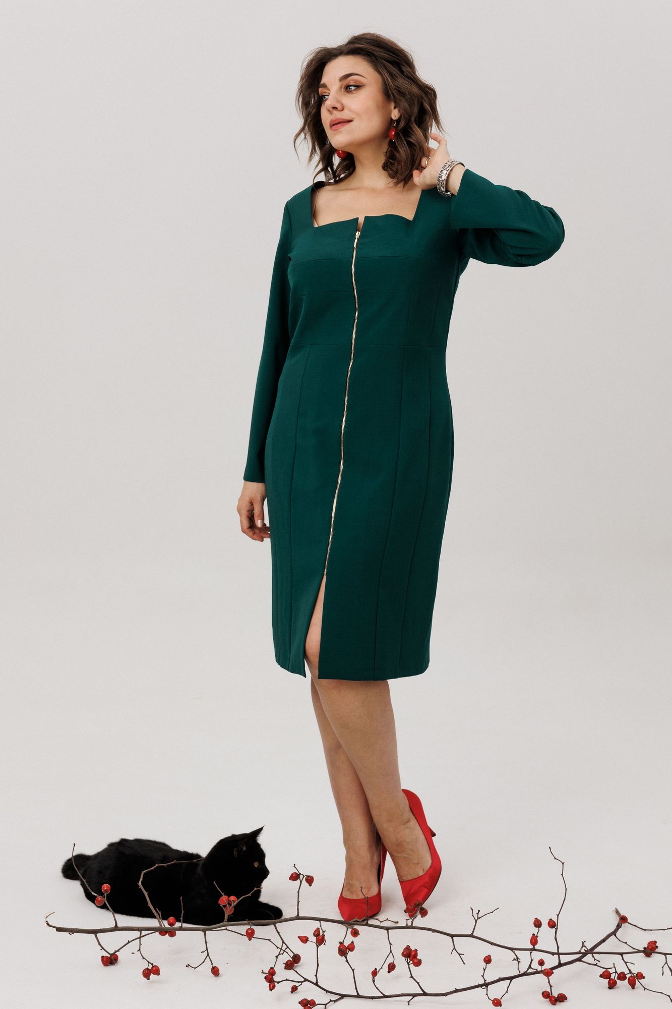 Платья Anelli 1799 изумрудная_энигма