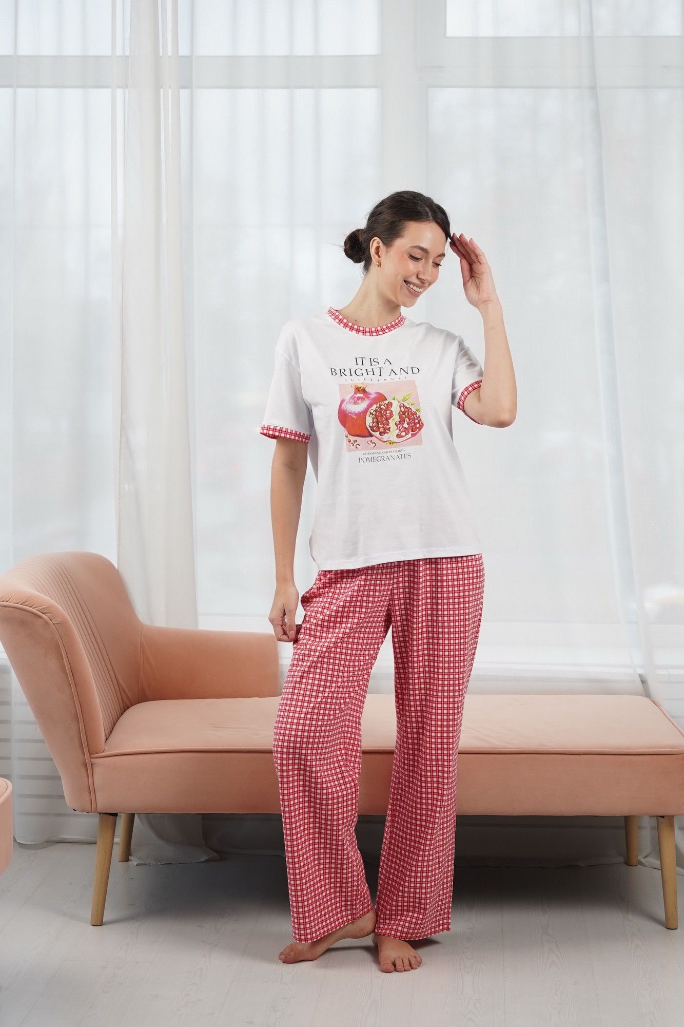 Пижамы Купалинка 42601G.158-164 к.белый,клетка