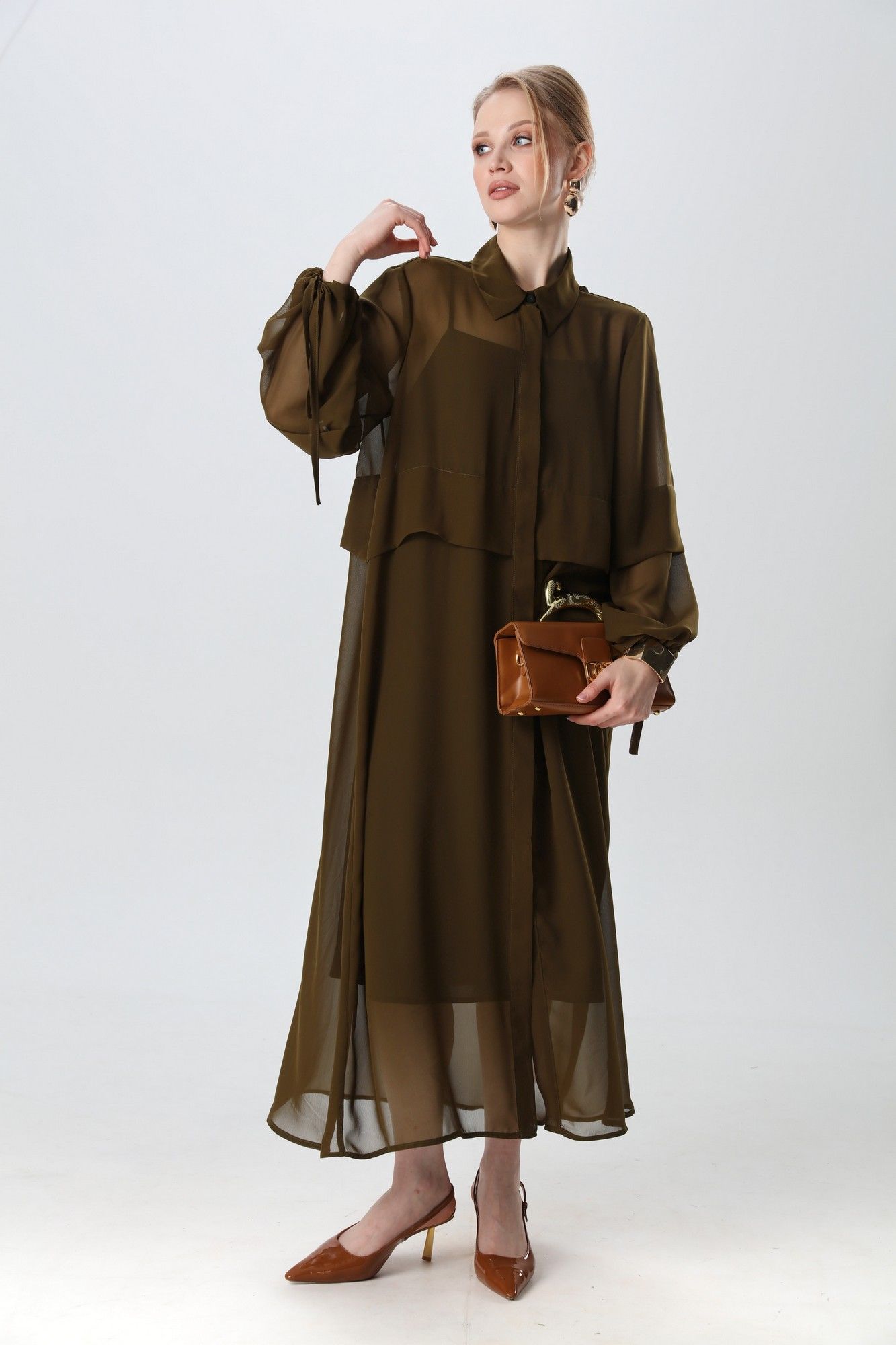 Платья NikVa 944-10 хаки