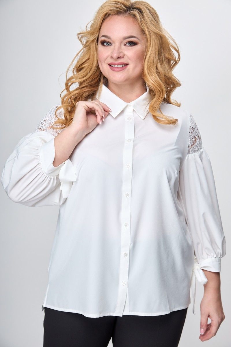 Блузы Anelli 997 молочный_кружево
