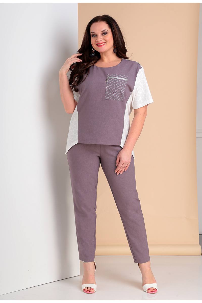 Комплекты брючные Liona Style 678 лиловый