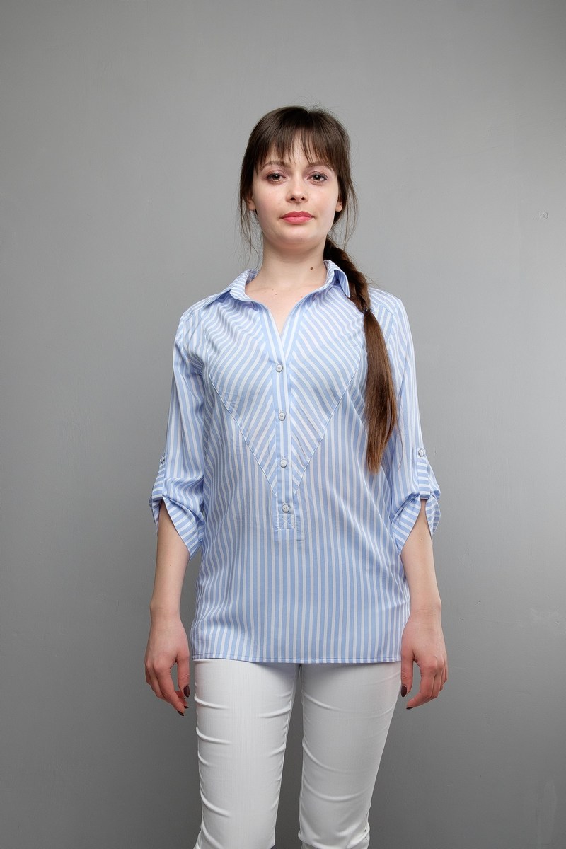 Блузы Mita ЖМ991а голубой