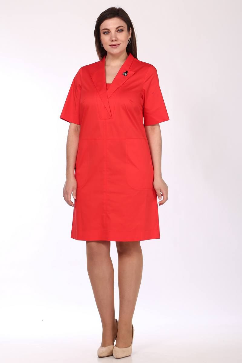 Платья Lady Style Classic 1590 красные_тона