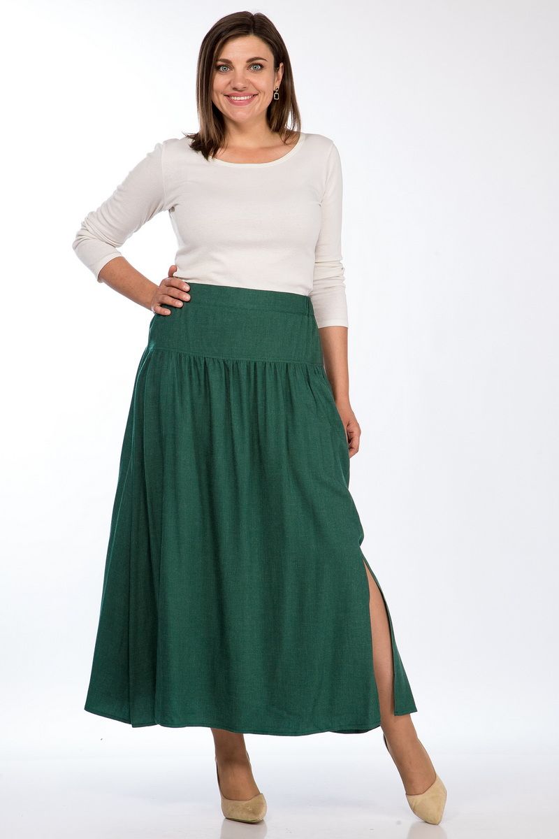 Юбки Lady Style Classic 2582 изумрудно-зеленый